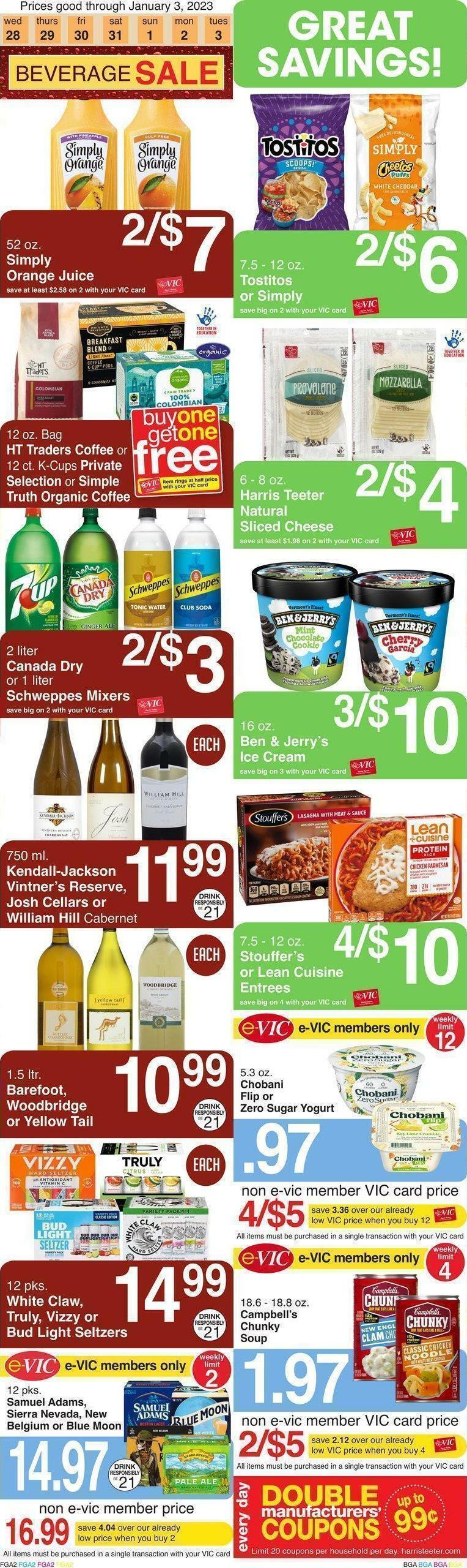 Harris Teeter Weekly Ad from December 28