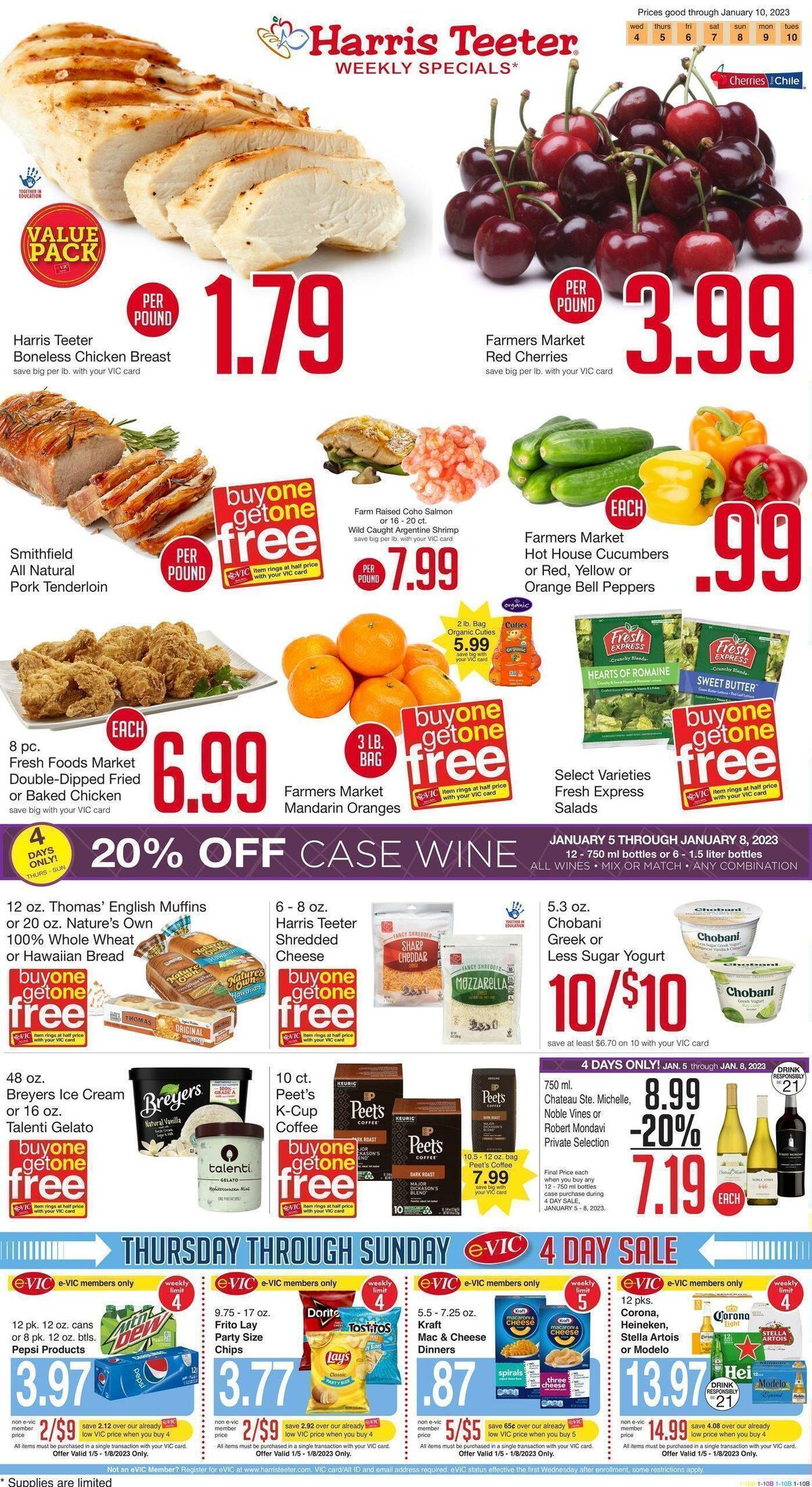 Harris Teeter Weekly Ad from January 4
