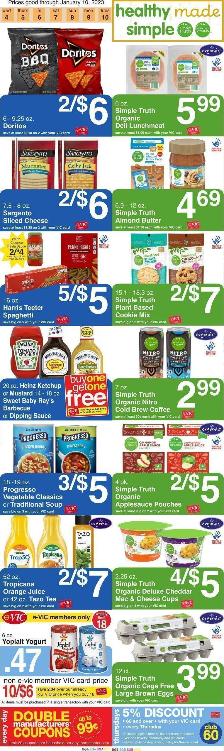 Harris Teeter Weekly Ad from January 4