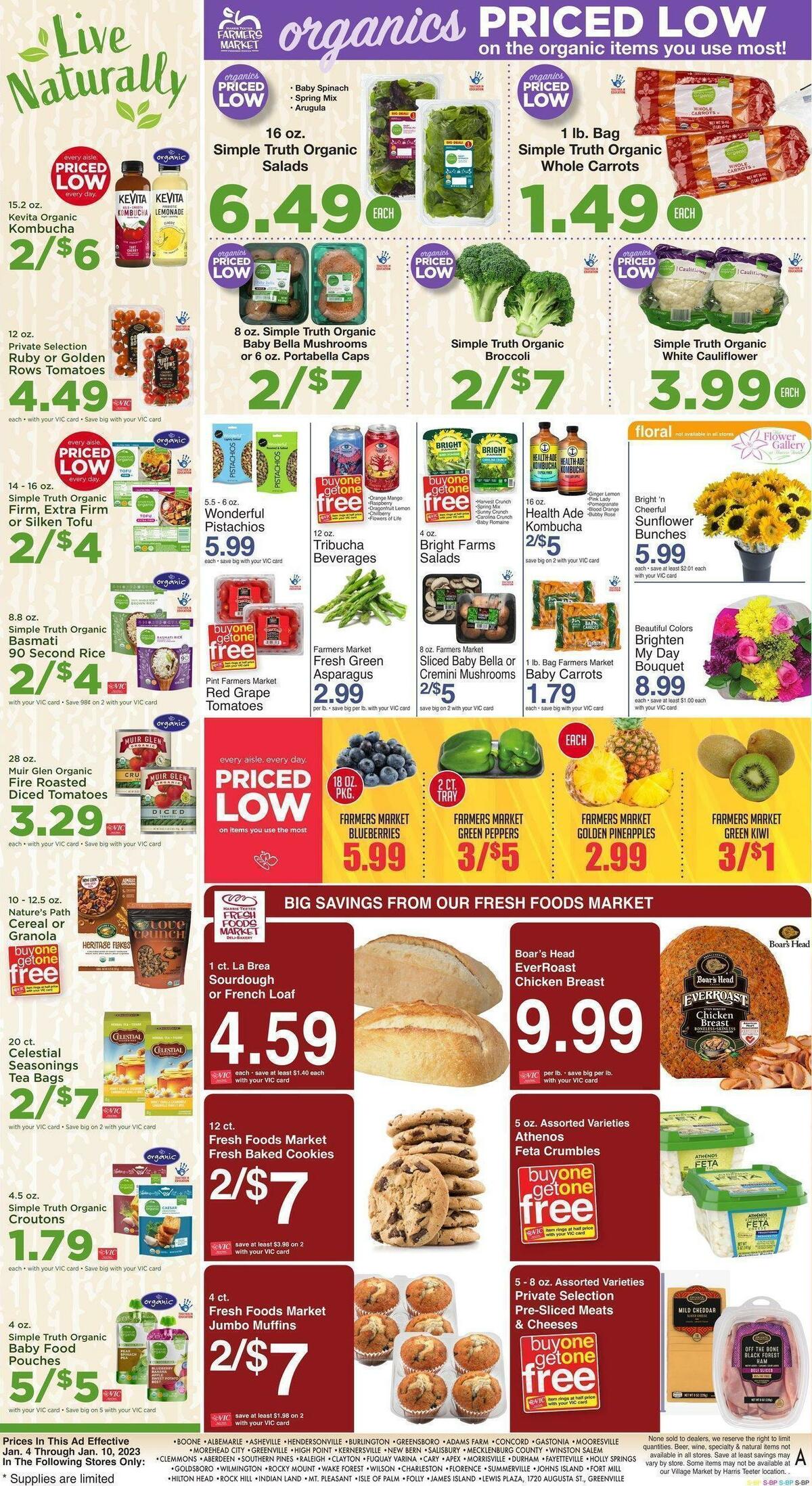 Harris Teeter Weekly Ad from January 4