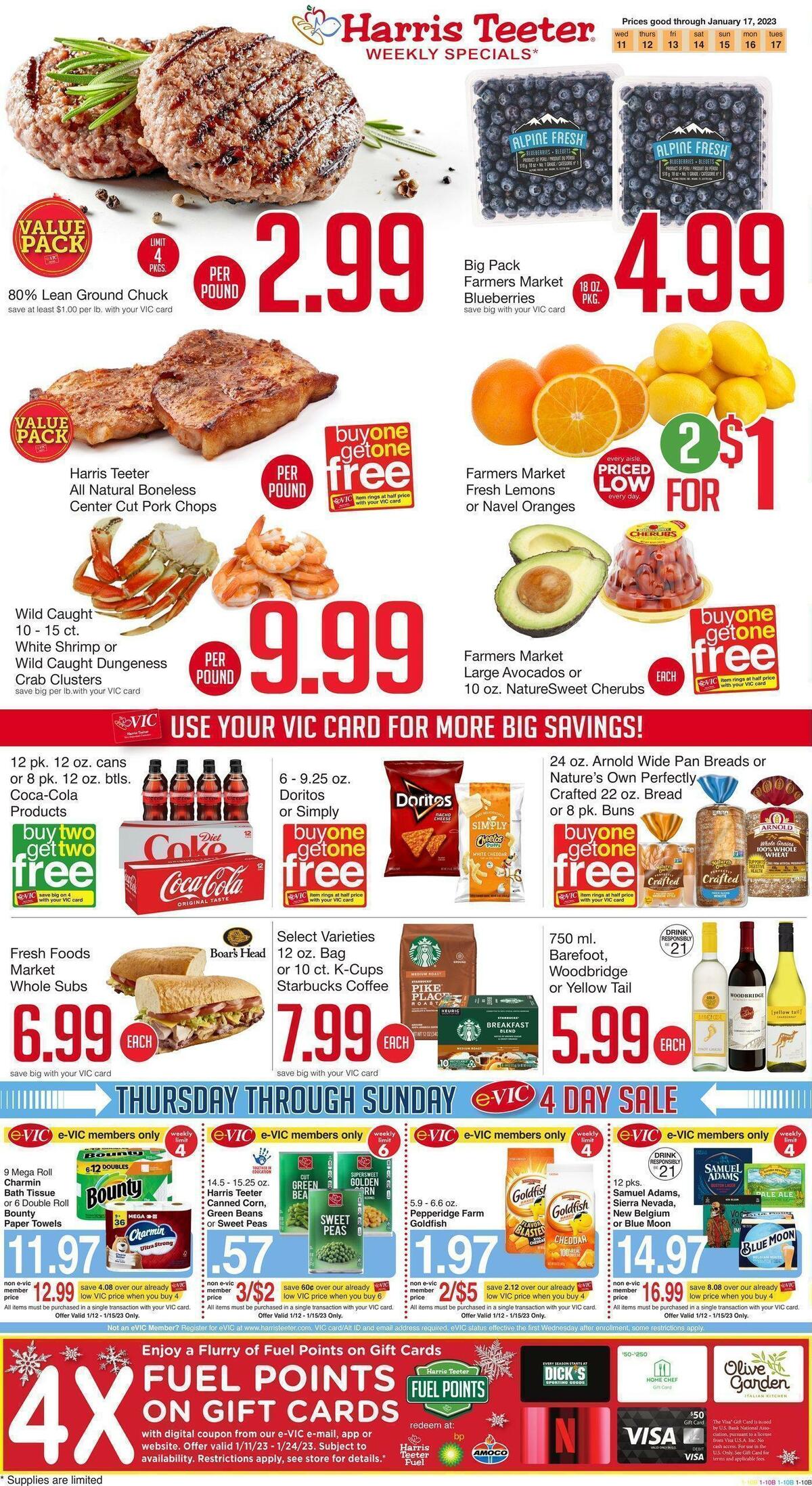 Harris Teeter Weekly Ad from January 11