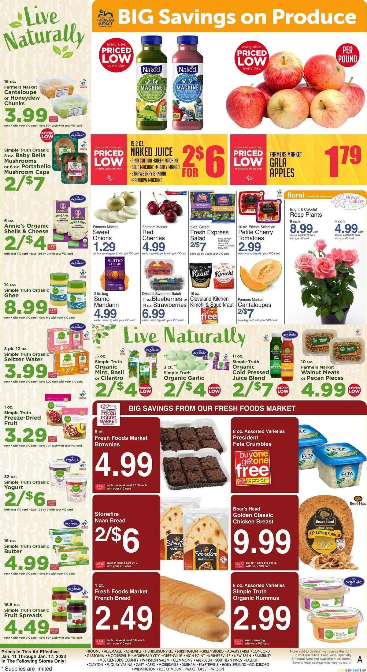 Harris Teeter Weekly Ad from January 11