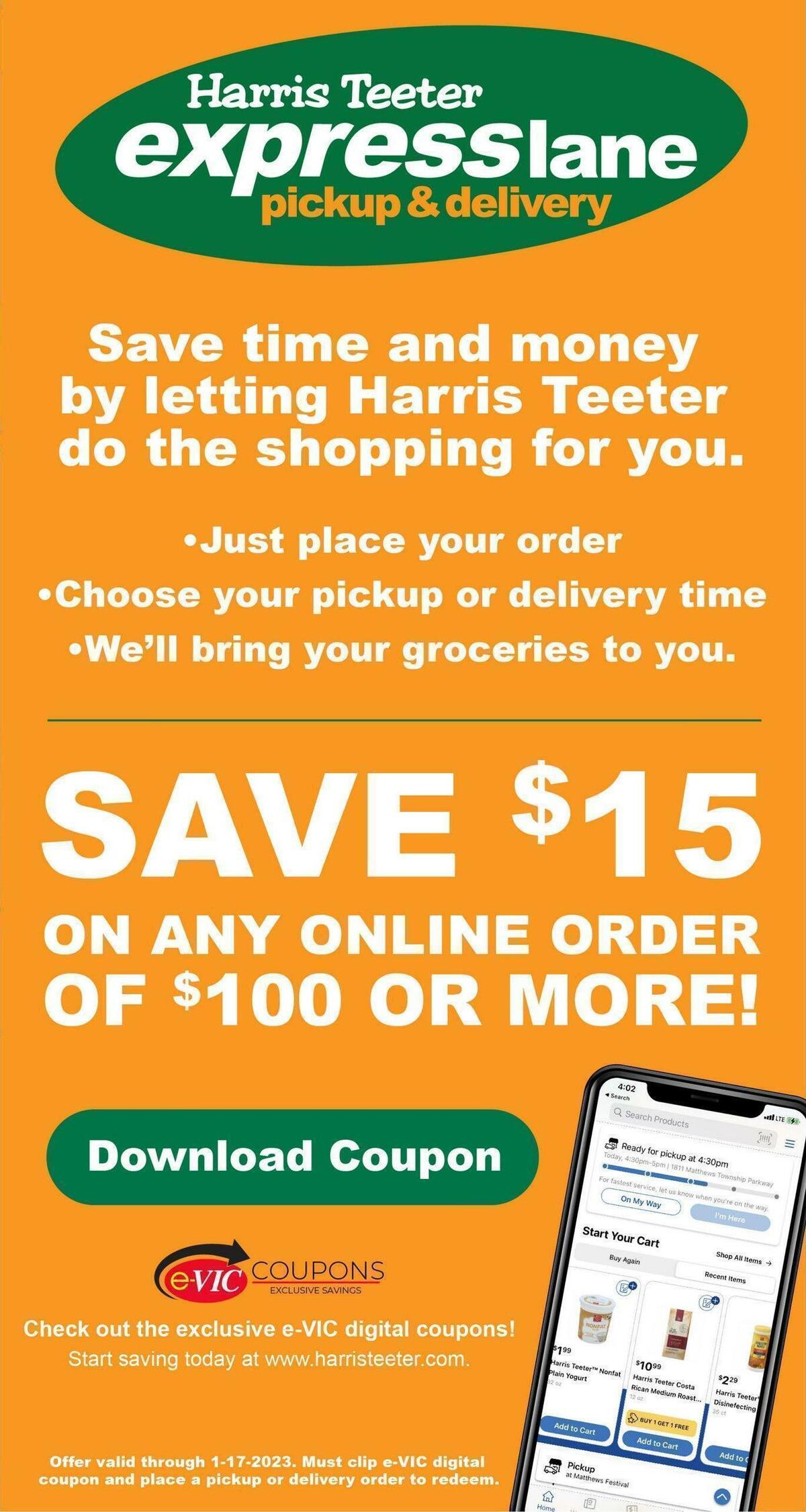 Harris Teeter Weekly Ad from January 11