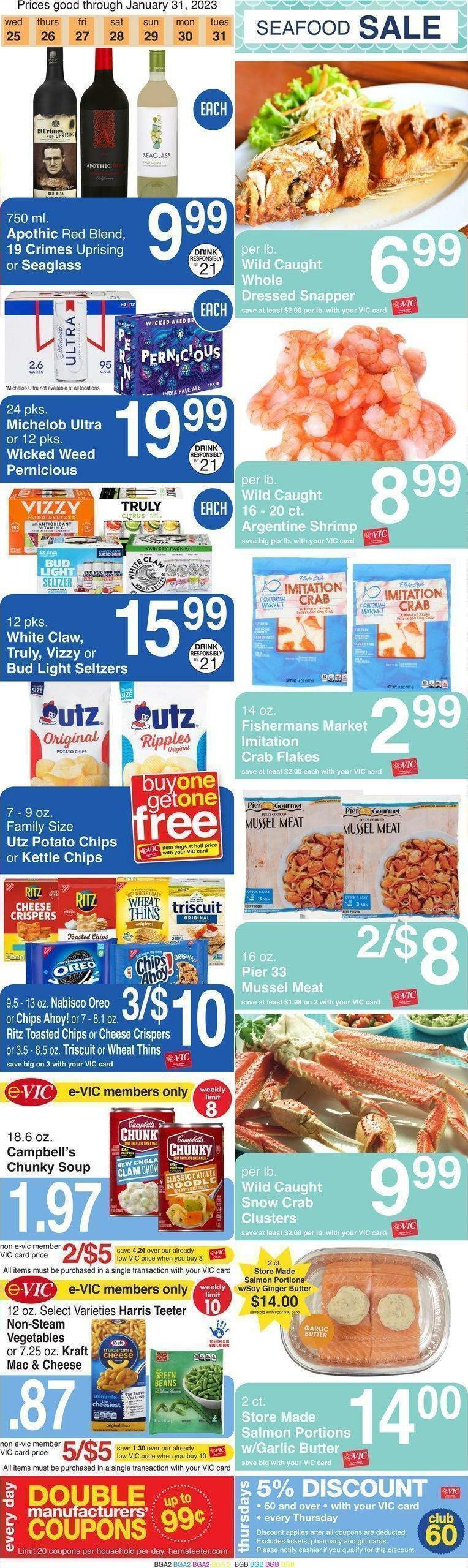 Harris Teeter Weekly Ad from January 25
