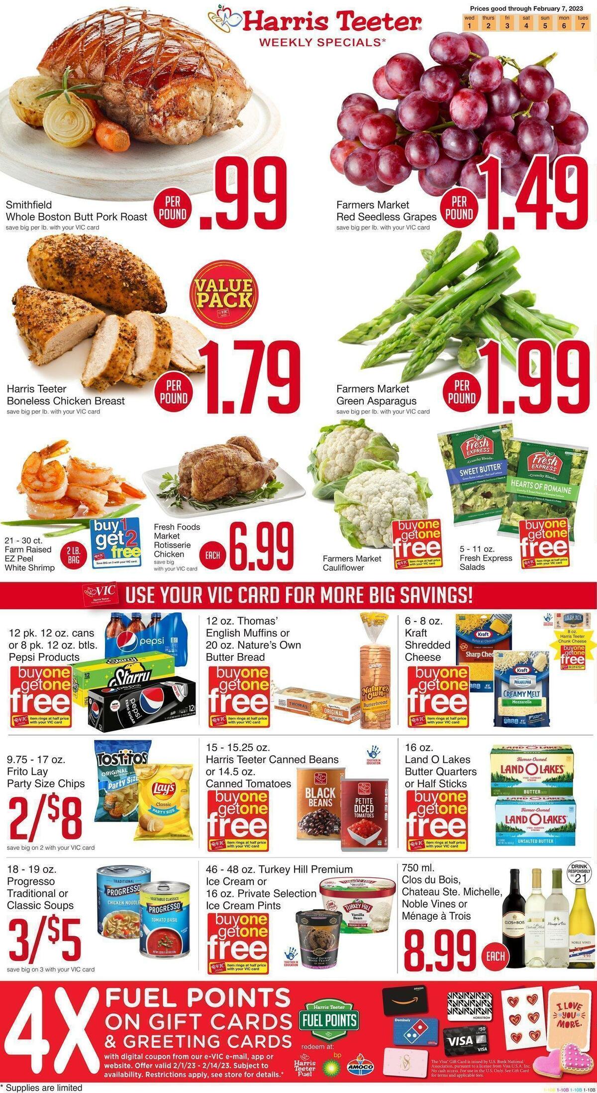 Harris Teeter Weekly Ad from February 1