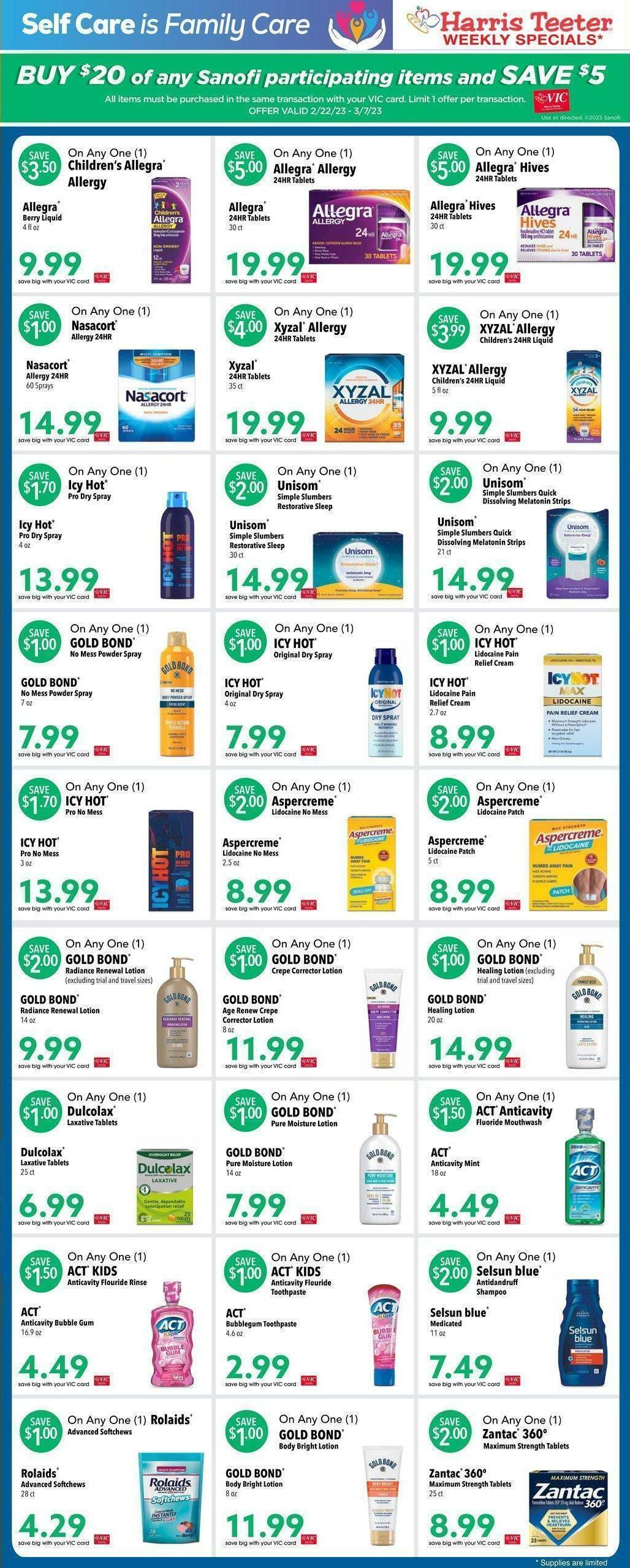 Harris Teeter Weekly Ad from February 22