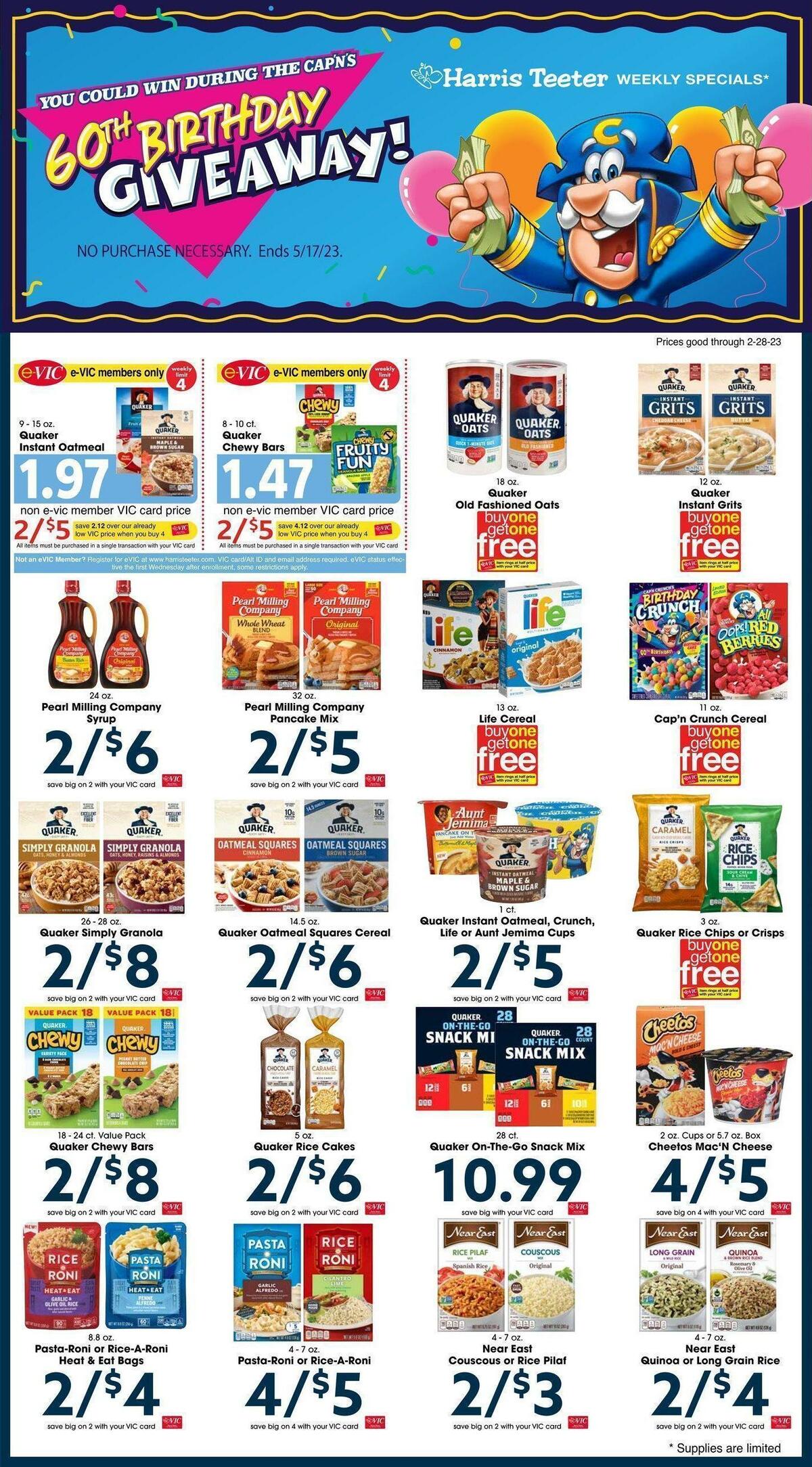 Harris Teeter Weekly Ad from February 22