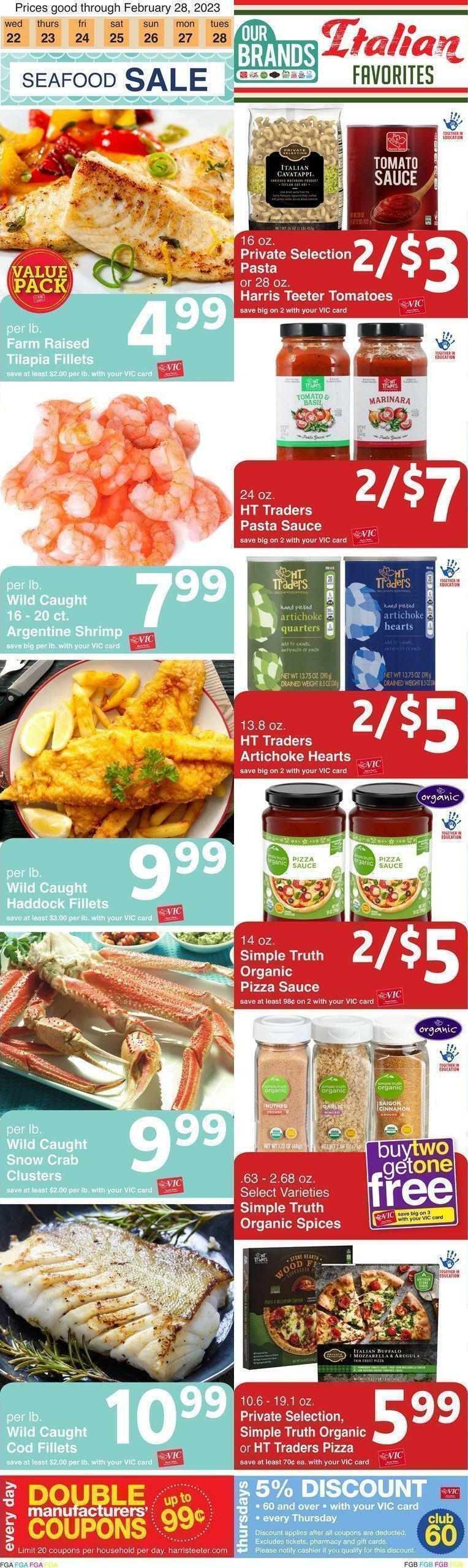 Harris Teeter Weekly Ad from February 22