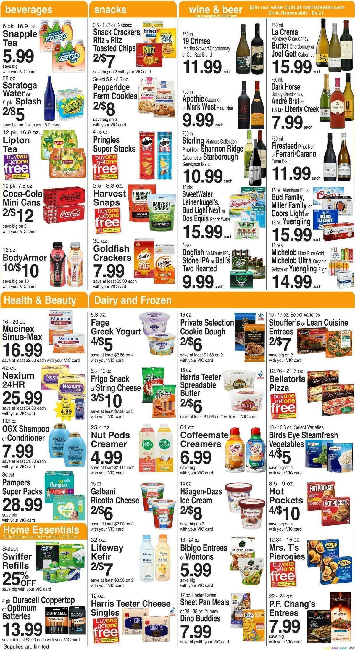 Harris Teeter Weekly Ad from February 22