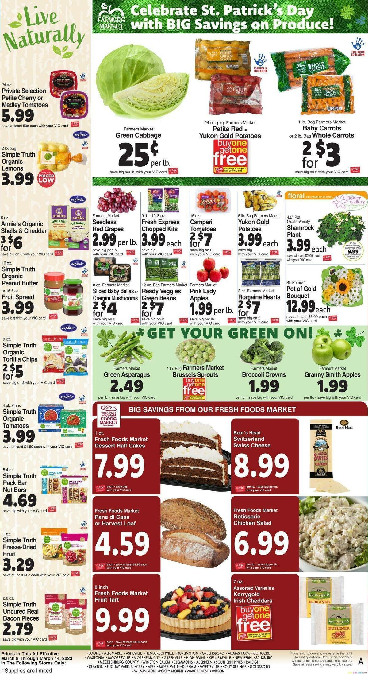 Harris Teeter Weekly Ad from March 8