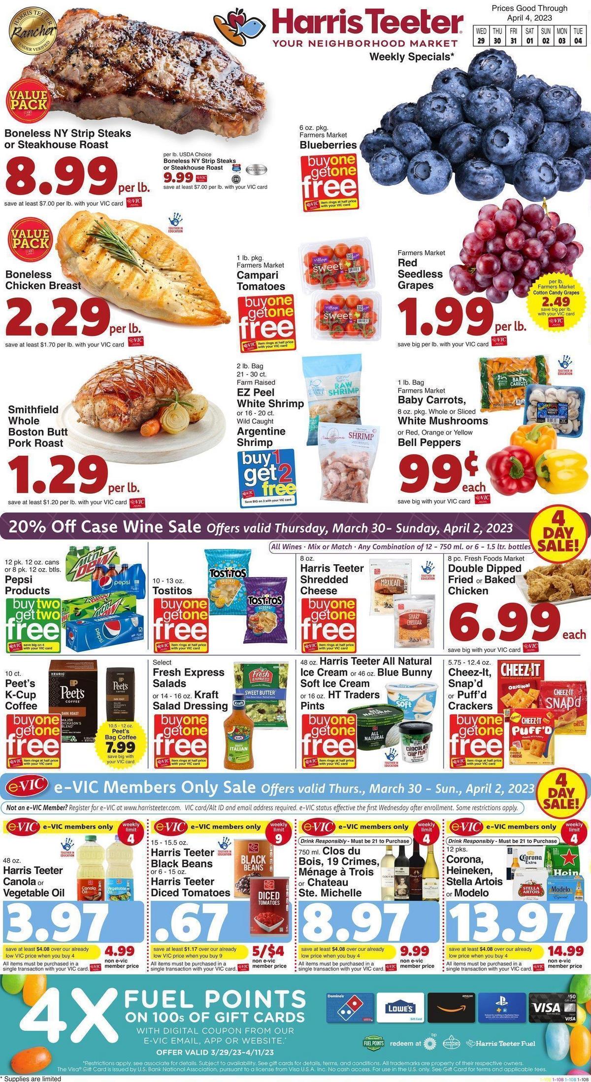 Harris Teeter Weekly Ad from March 29