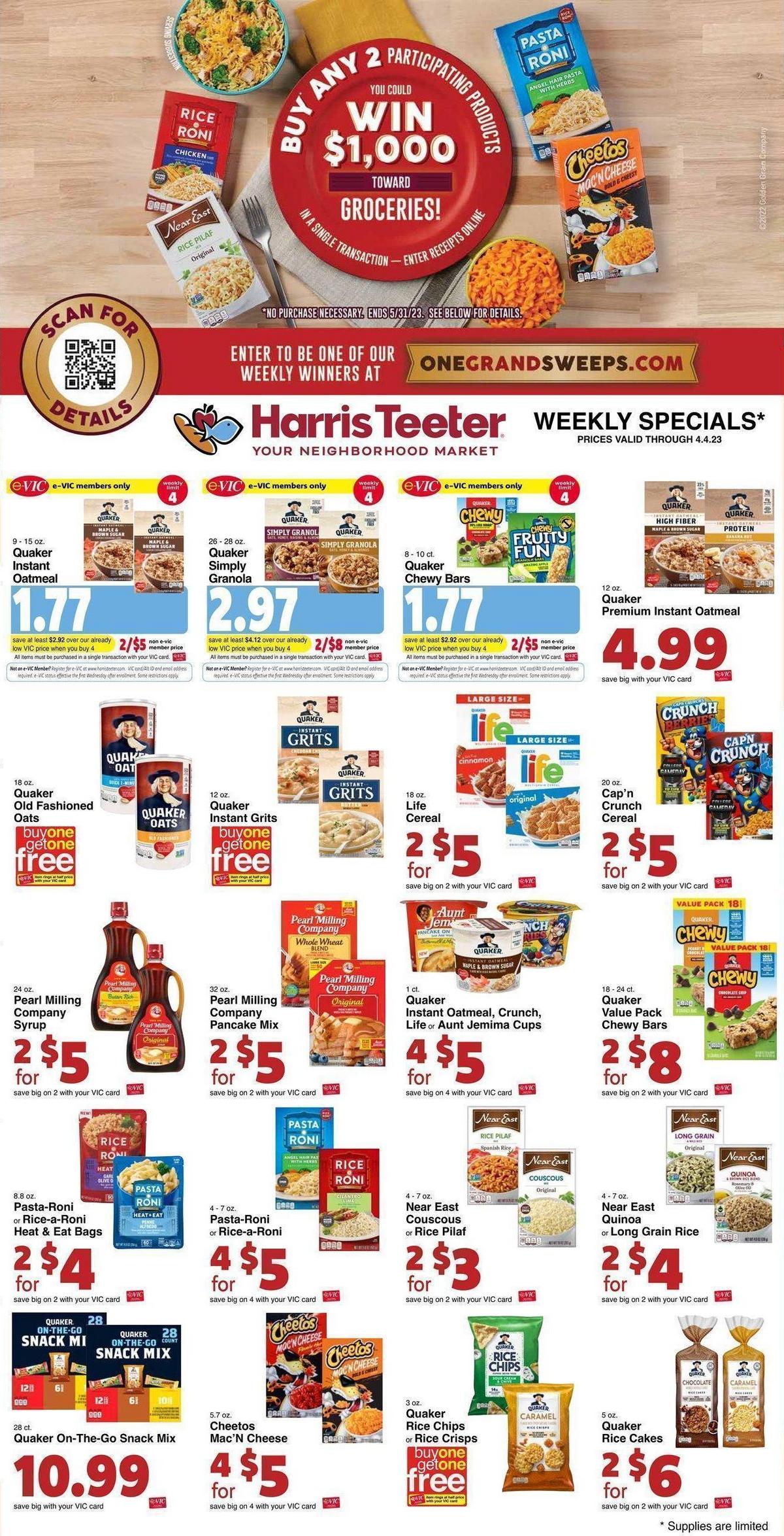 Harris Teeter Weekly Ad from March 29