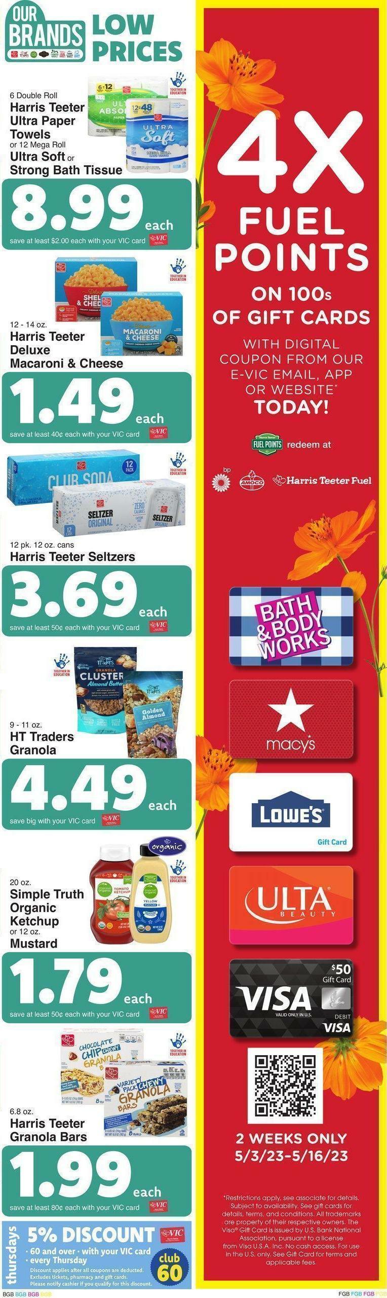 Harris Teeter Weekly Ad from May 10