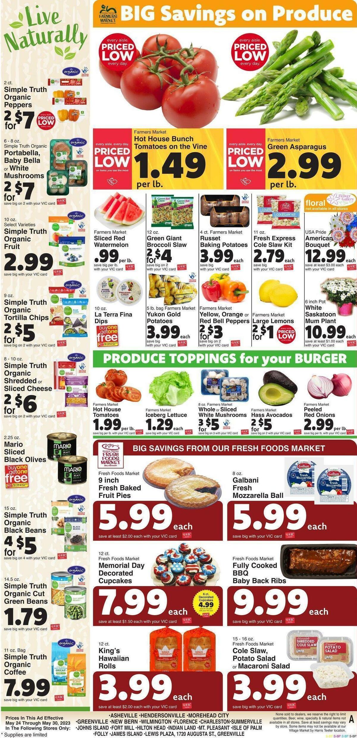 Harris Teeter Weekly Ad from May 24