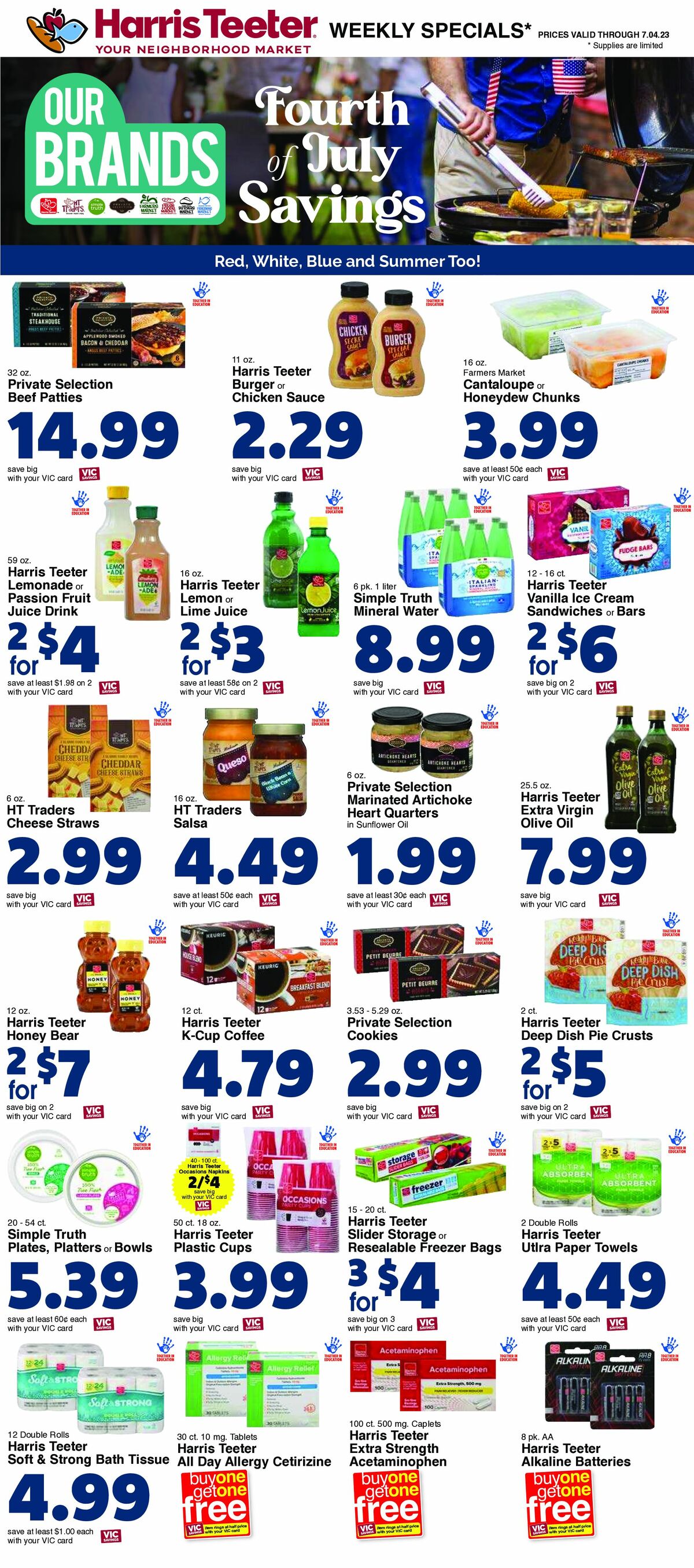 Harris Teeter Weekly Ad from June 28