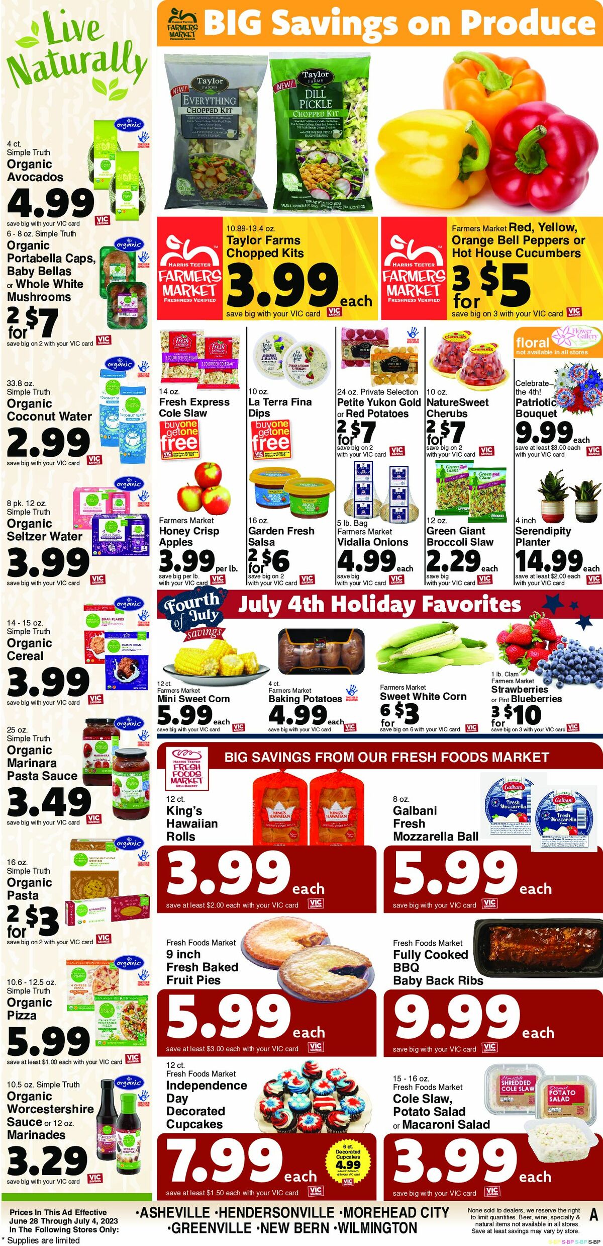 Harris Teeter Weekly Ad from June 28