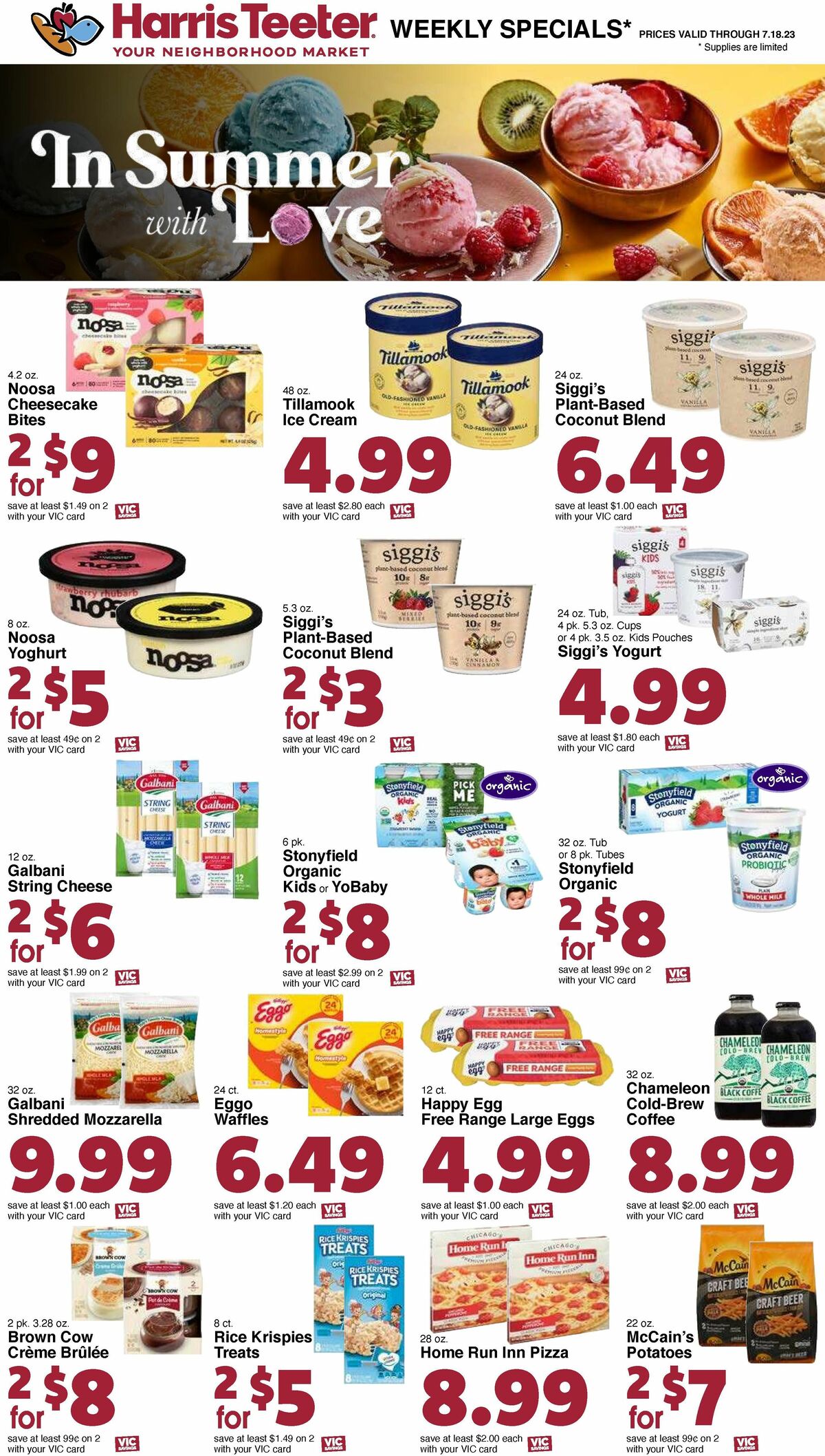 Harris Teeter Weekly Ad from July 12