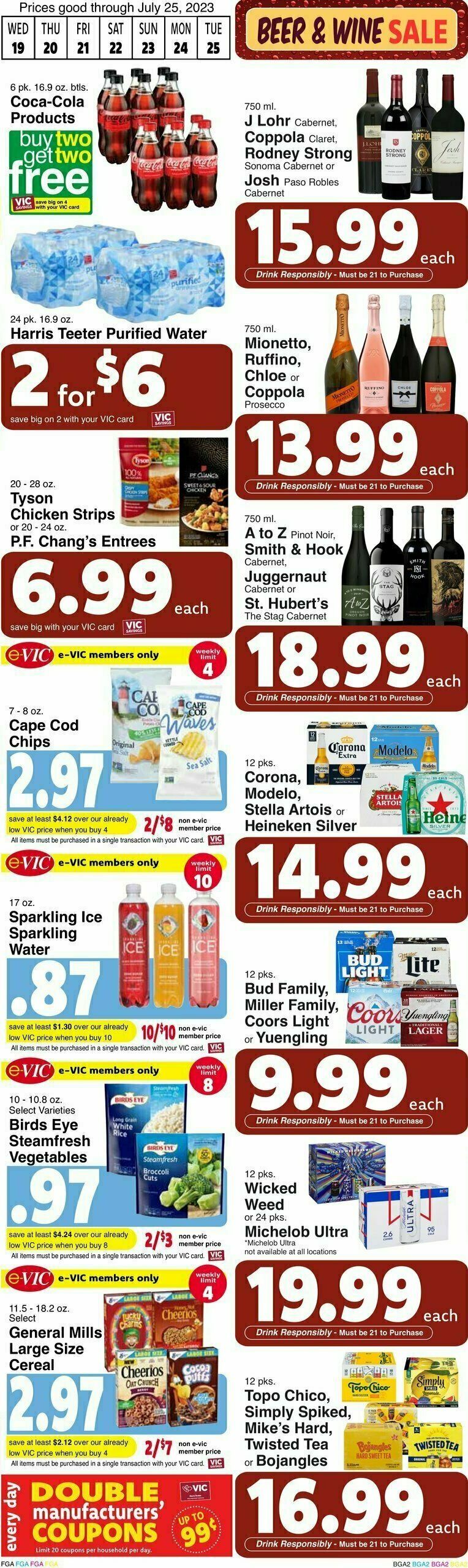 Harris Teeter Weekly Ad from July 19