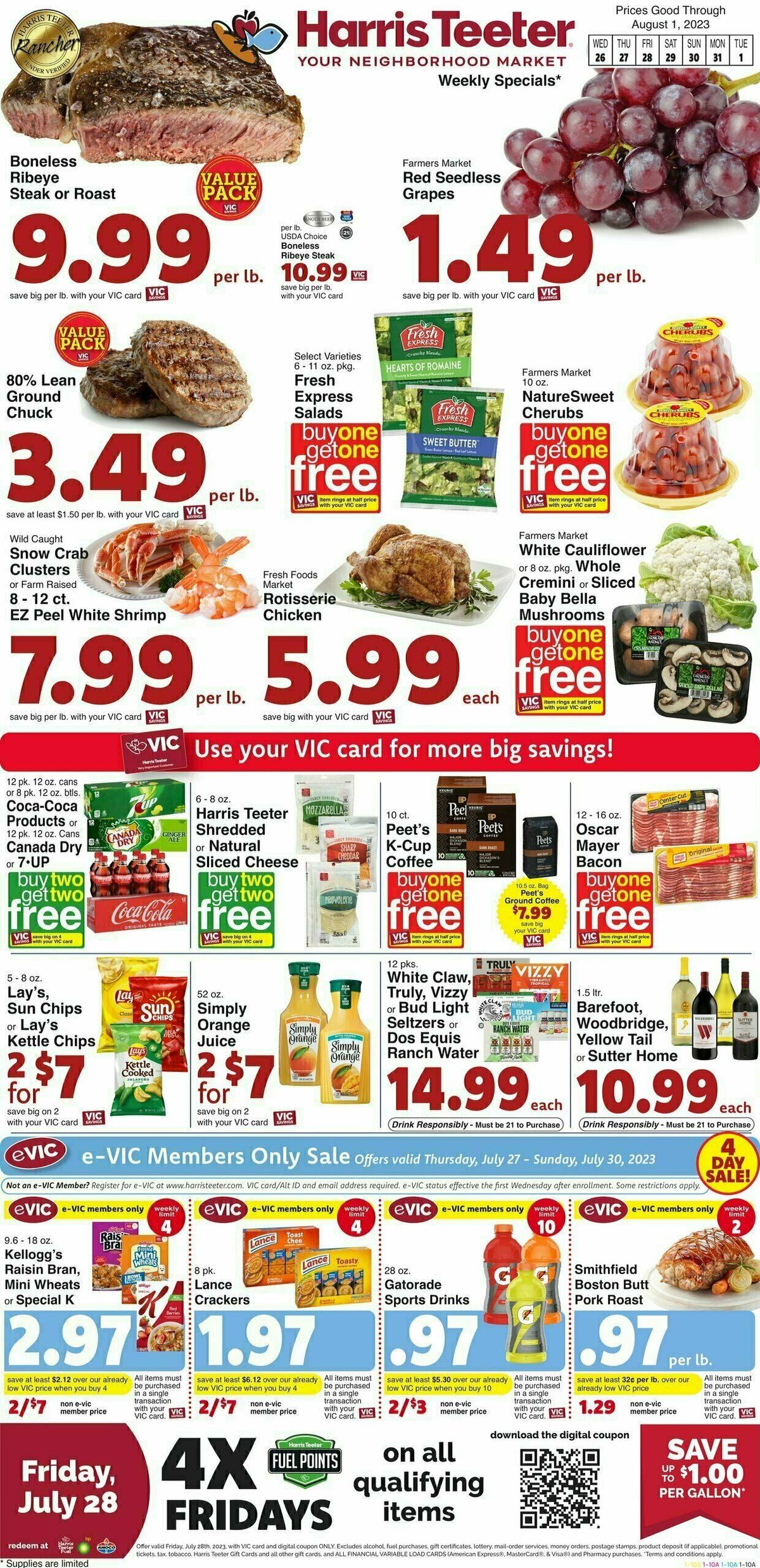 Harris Teeter Weekly Ad from July 26