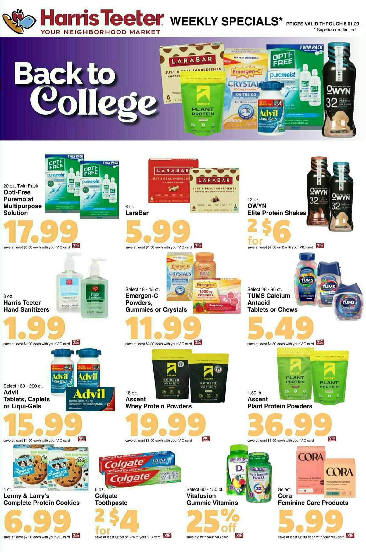 Harris Teeter Weekly Ad from July 26