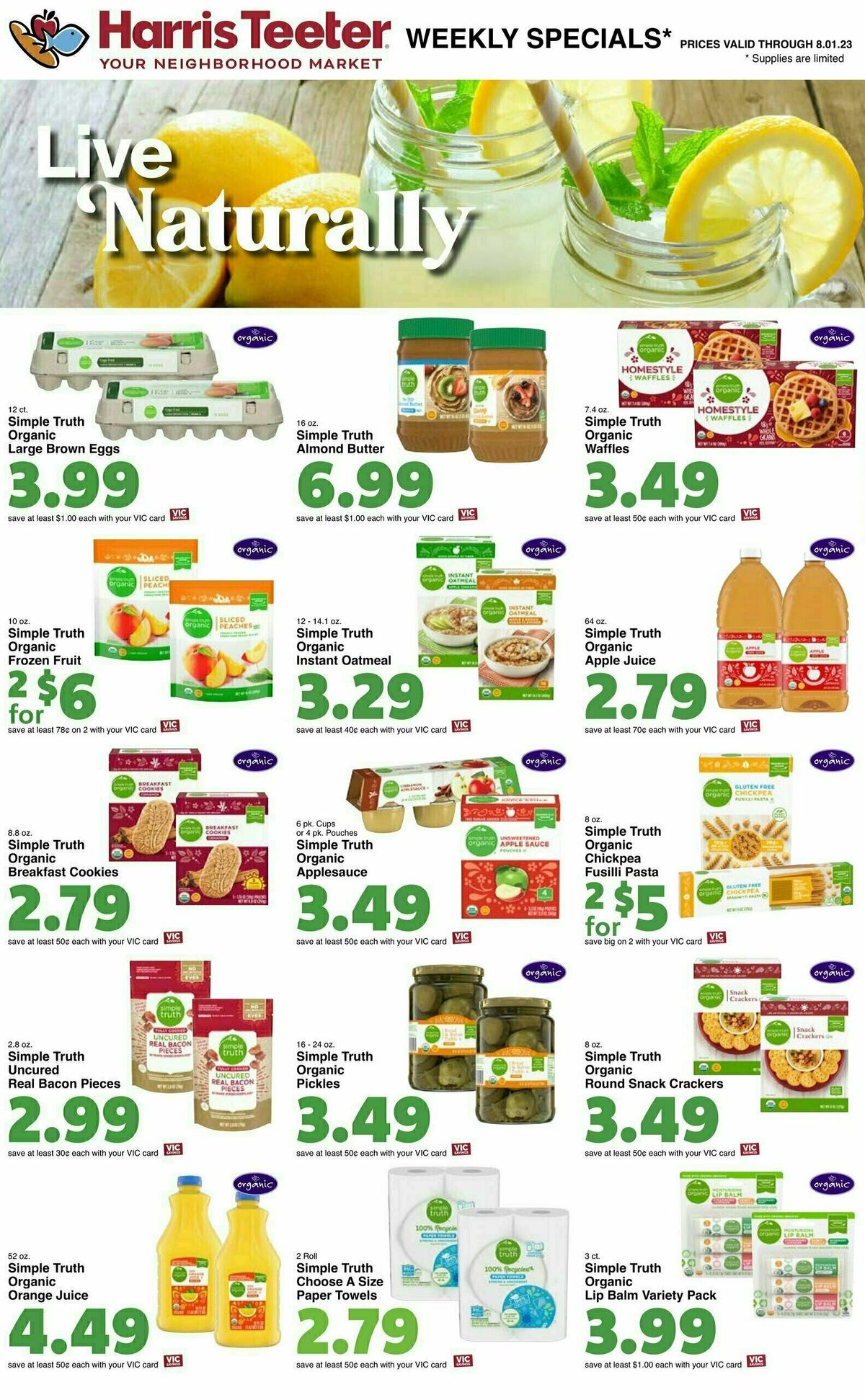 Harris Teeter Weekly Ad from July 26