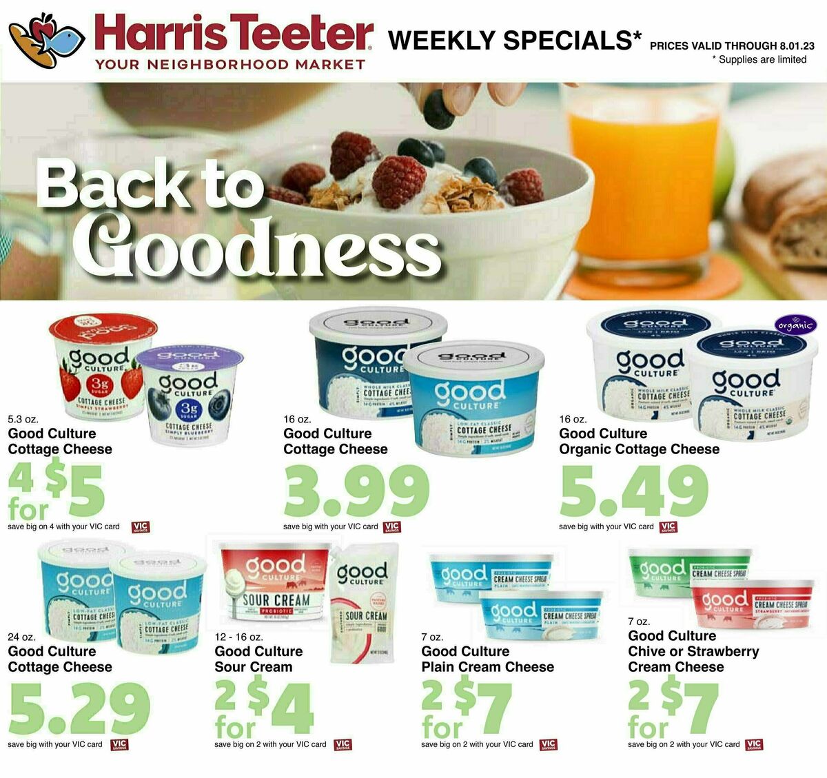 Harris Teeter Weekly Ad from July 26
