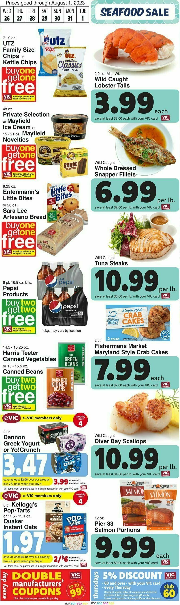 Harris Teeter Weekly Ad from July 26