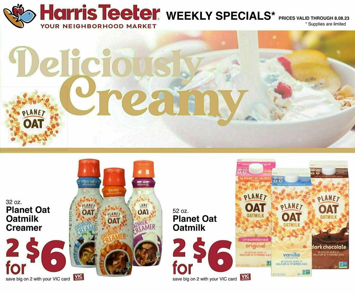 Harris Teeter Weekly Ad from August 2