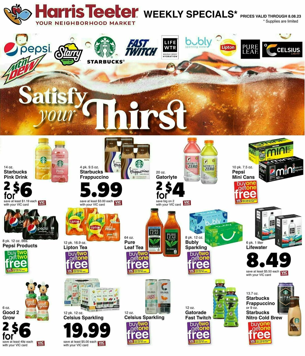 Harris Teeter Weekly Ad from August 2