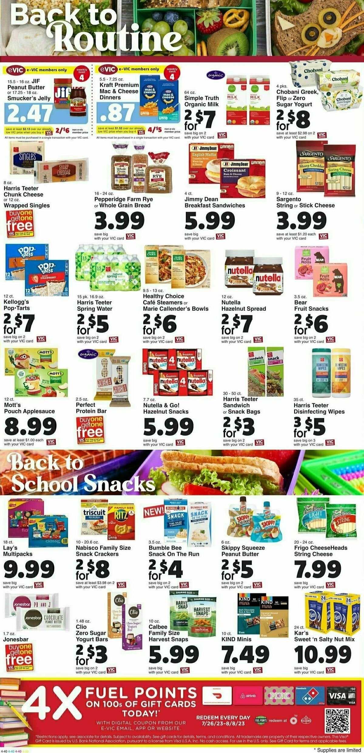 Harris Teeter Weekly Ad from August 2