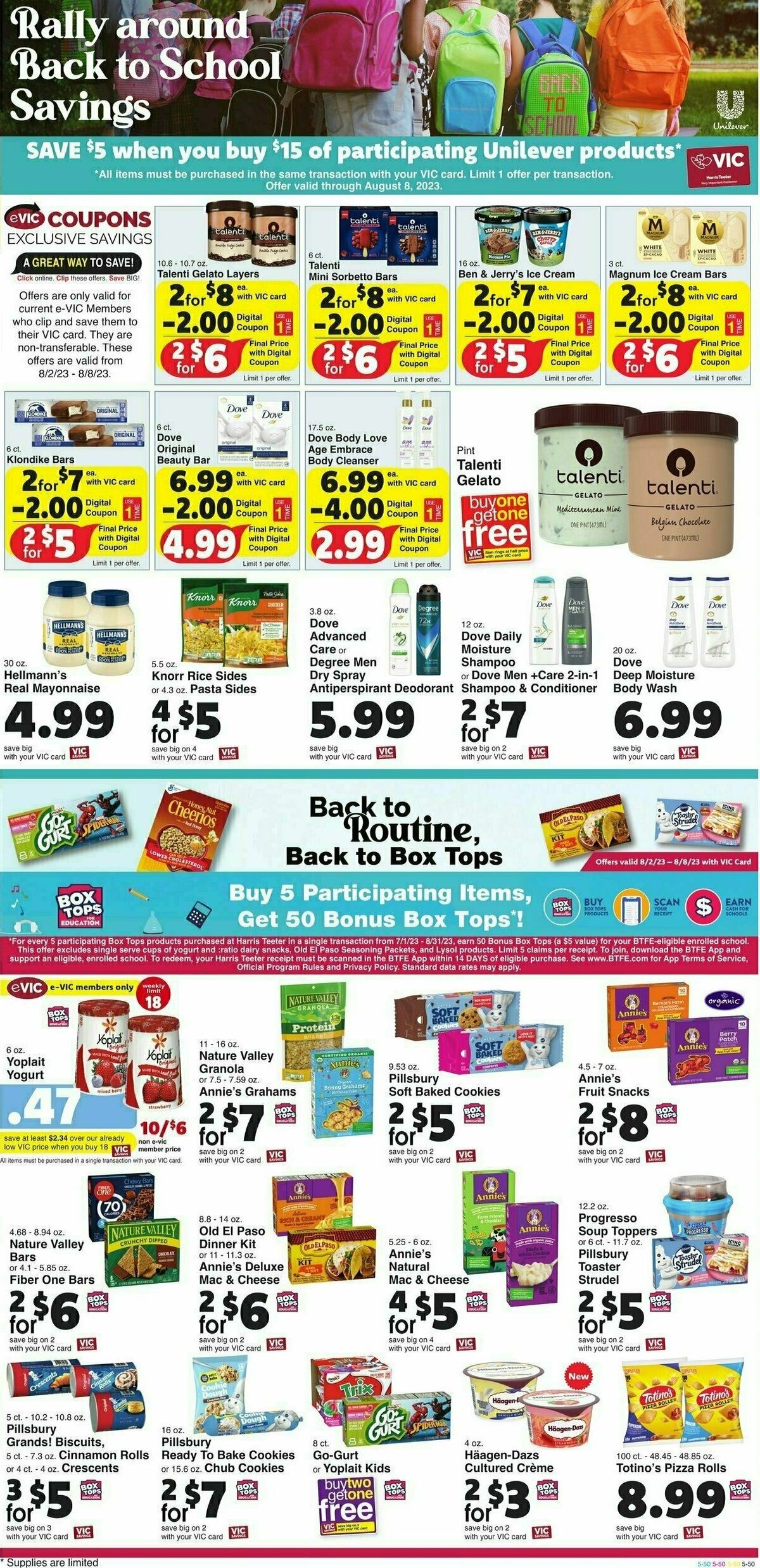 Harris Teeter Weekly Ad from August 2