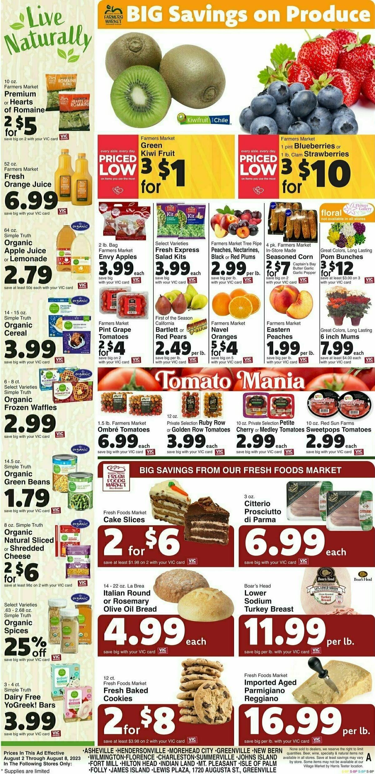 Harris Teeter Weekly Ad from August 2