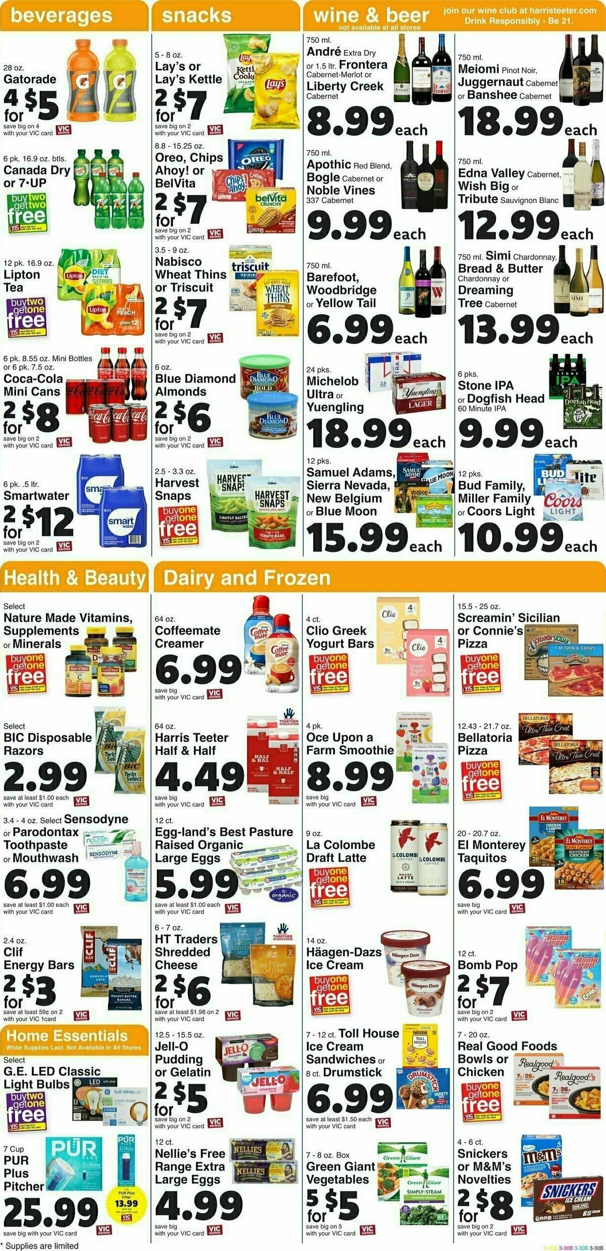 Harris Teeter Weekly Ad from August 9