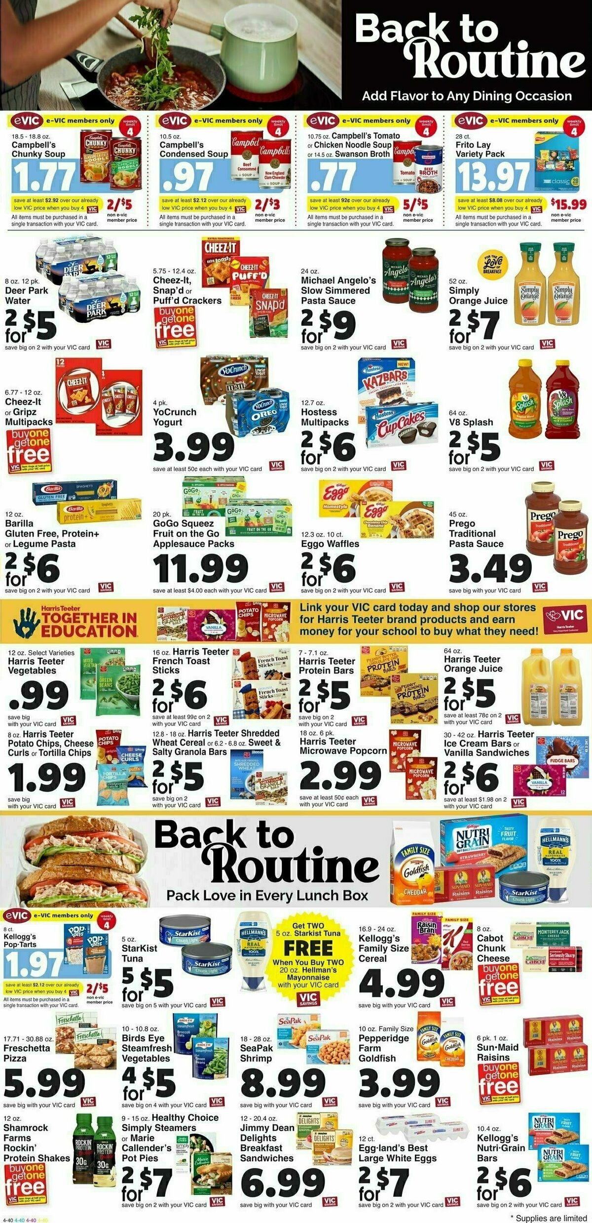 Harris Teeter Weekly Ad from August 9