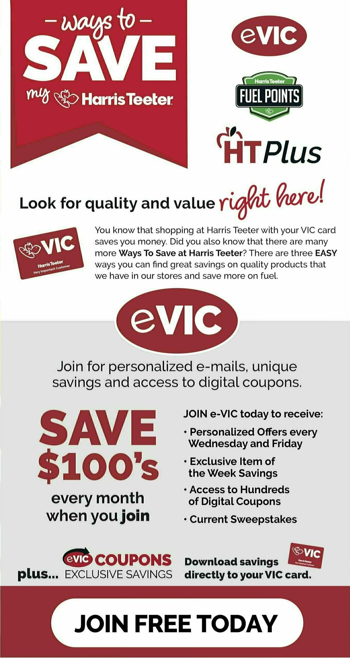 Harris Teeter Weekly Ad from August 9