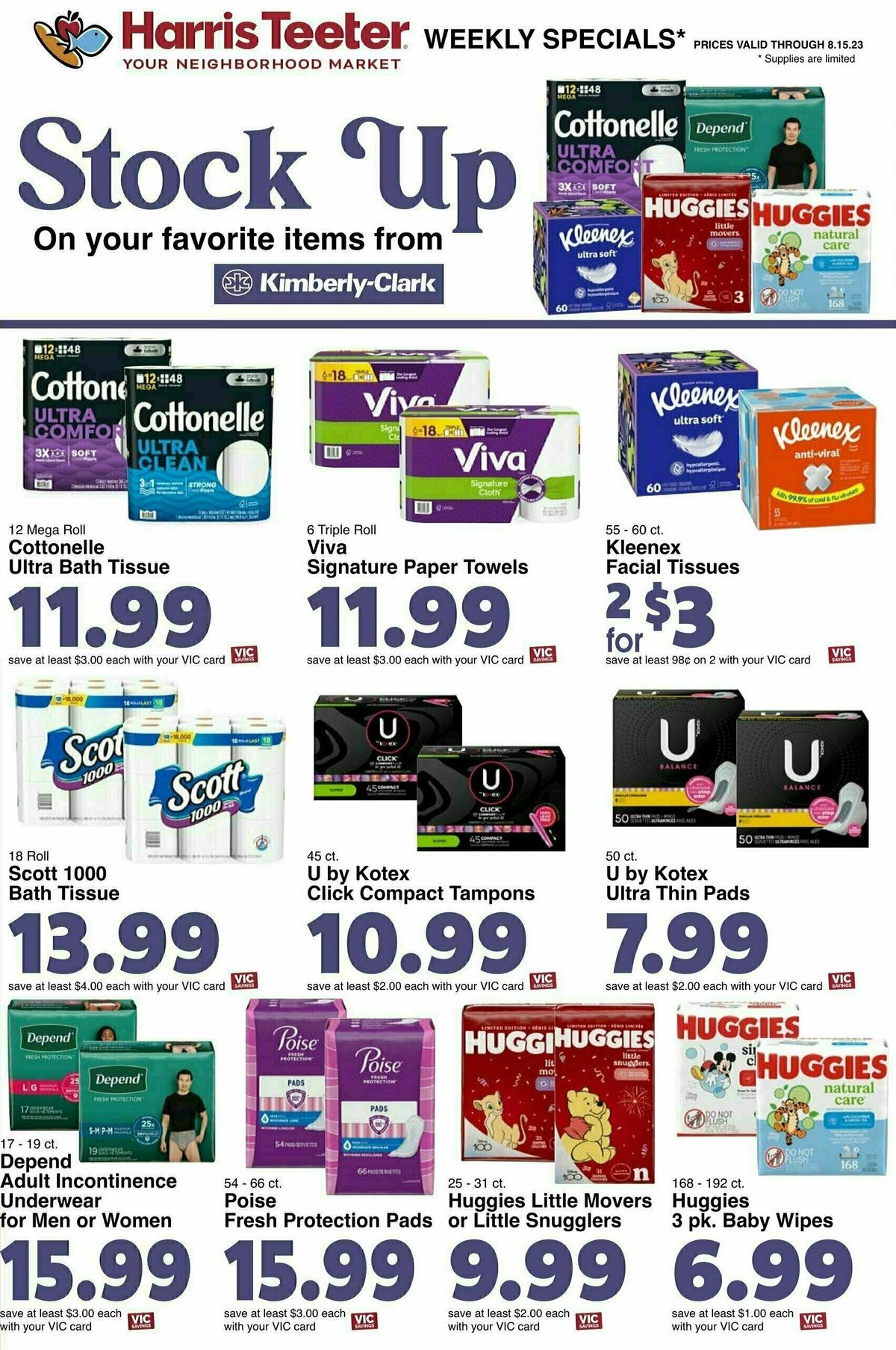 Harris Teeter Weekly Ad from August 9