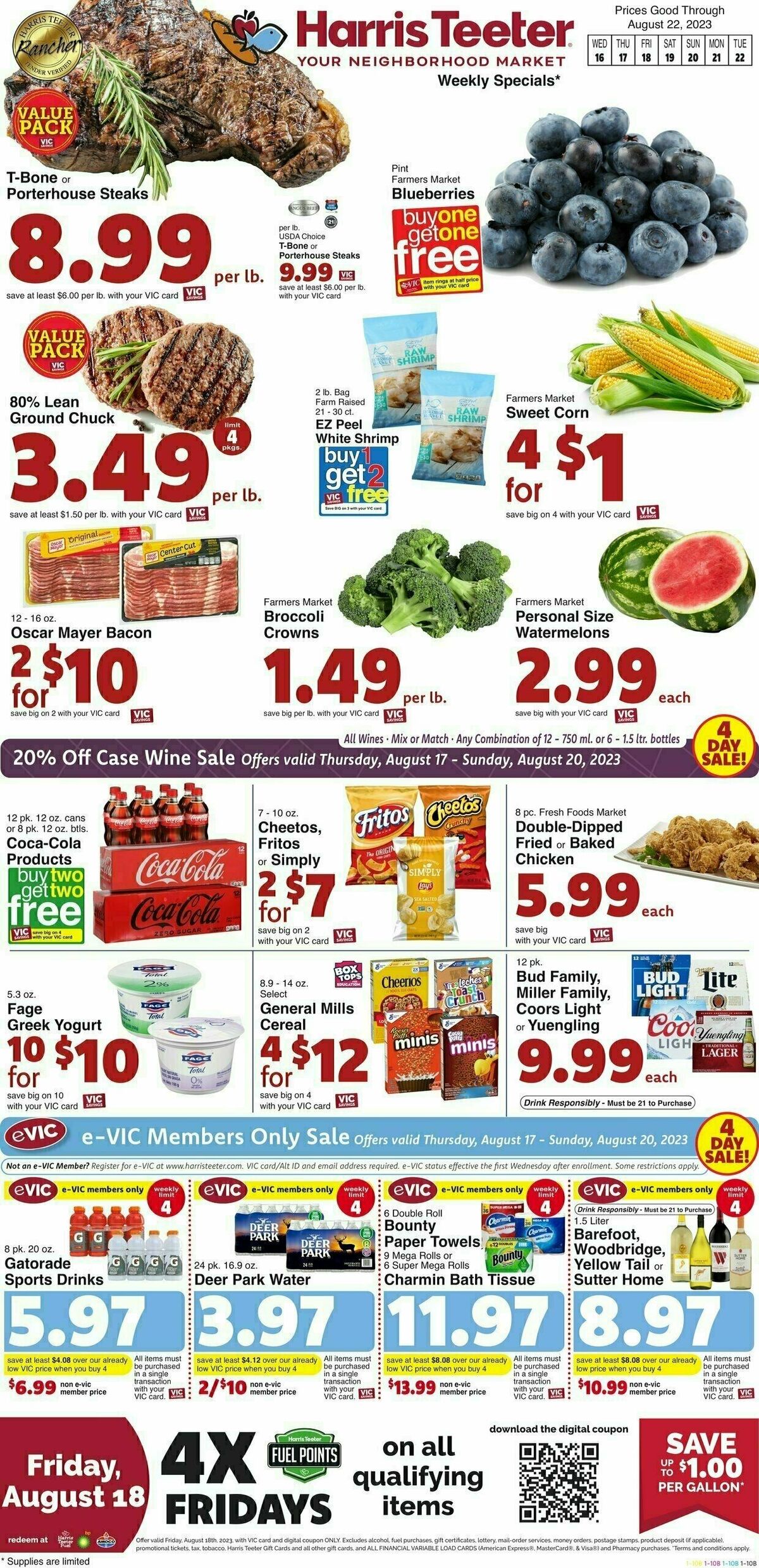 Harris Teeter Weekly Ad from August 16