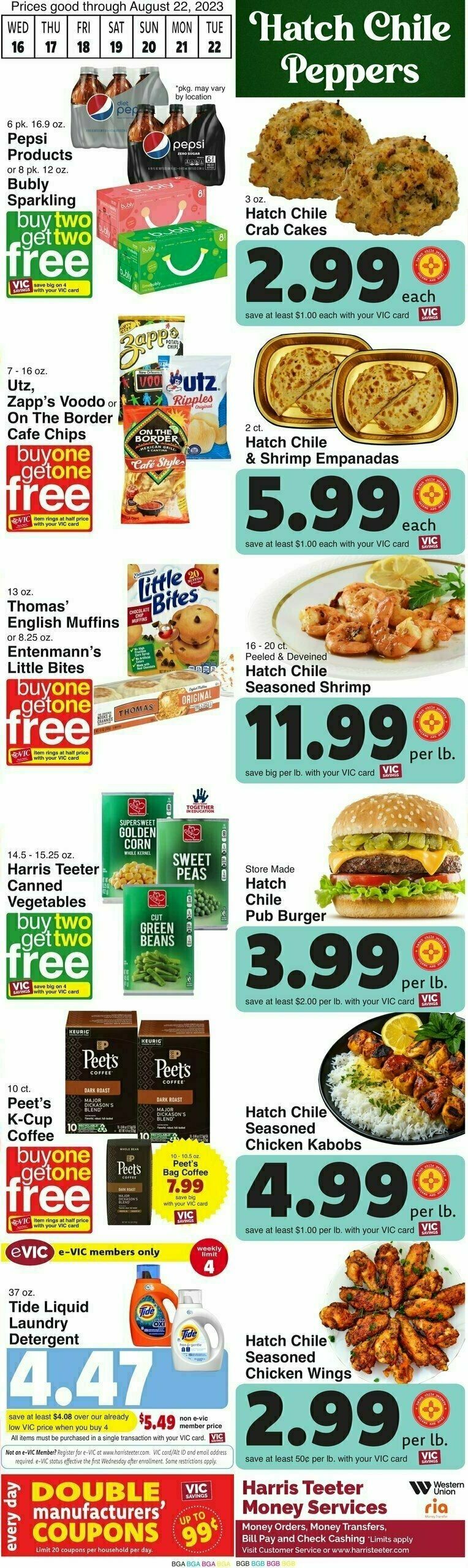 Harris Teeter Weekly Ad from August 16