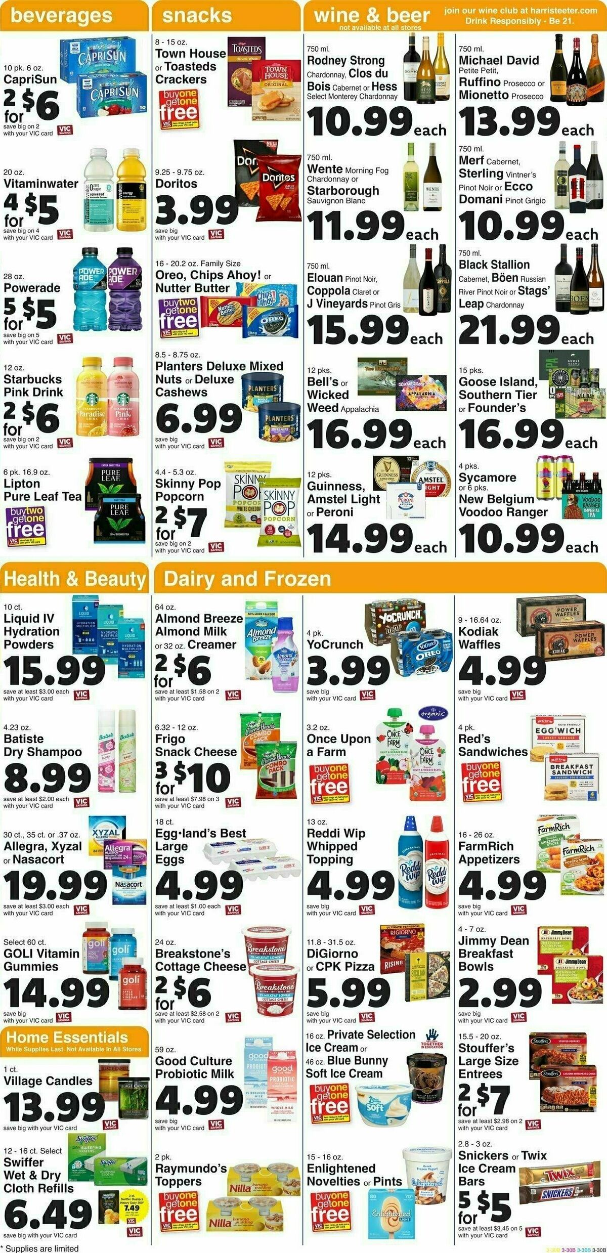 Harris Teeter Weekly Ad from August 16