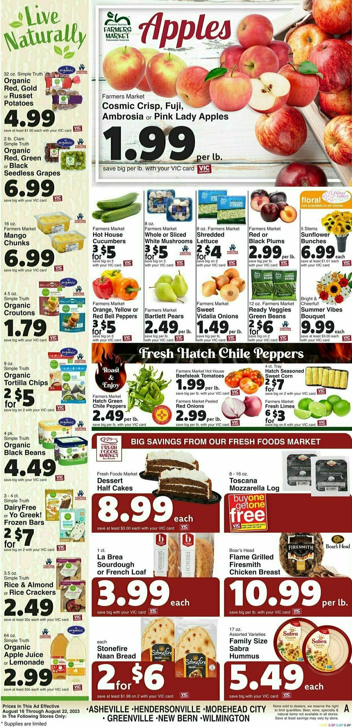 Harris Teeter Weekly Ad from August 16