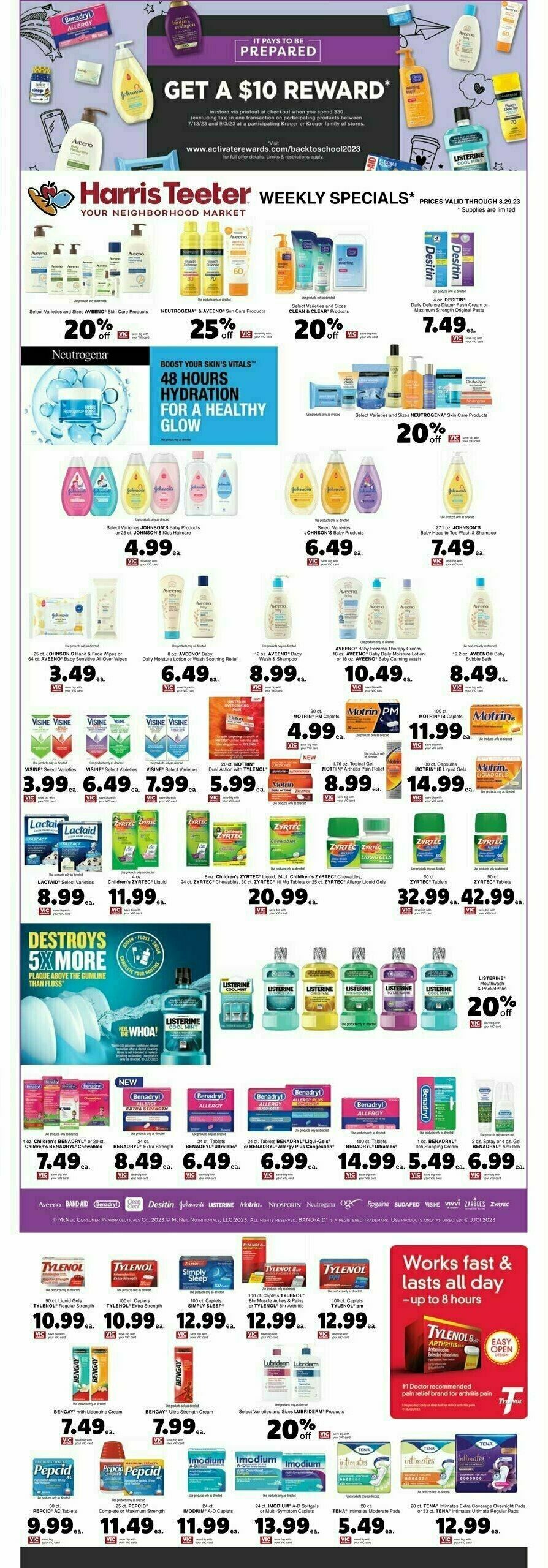 Harris Teeter Weekly Ad from August 23