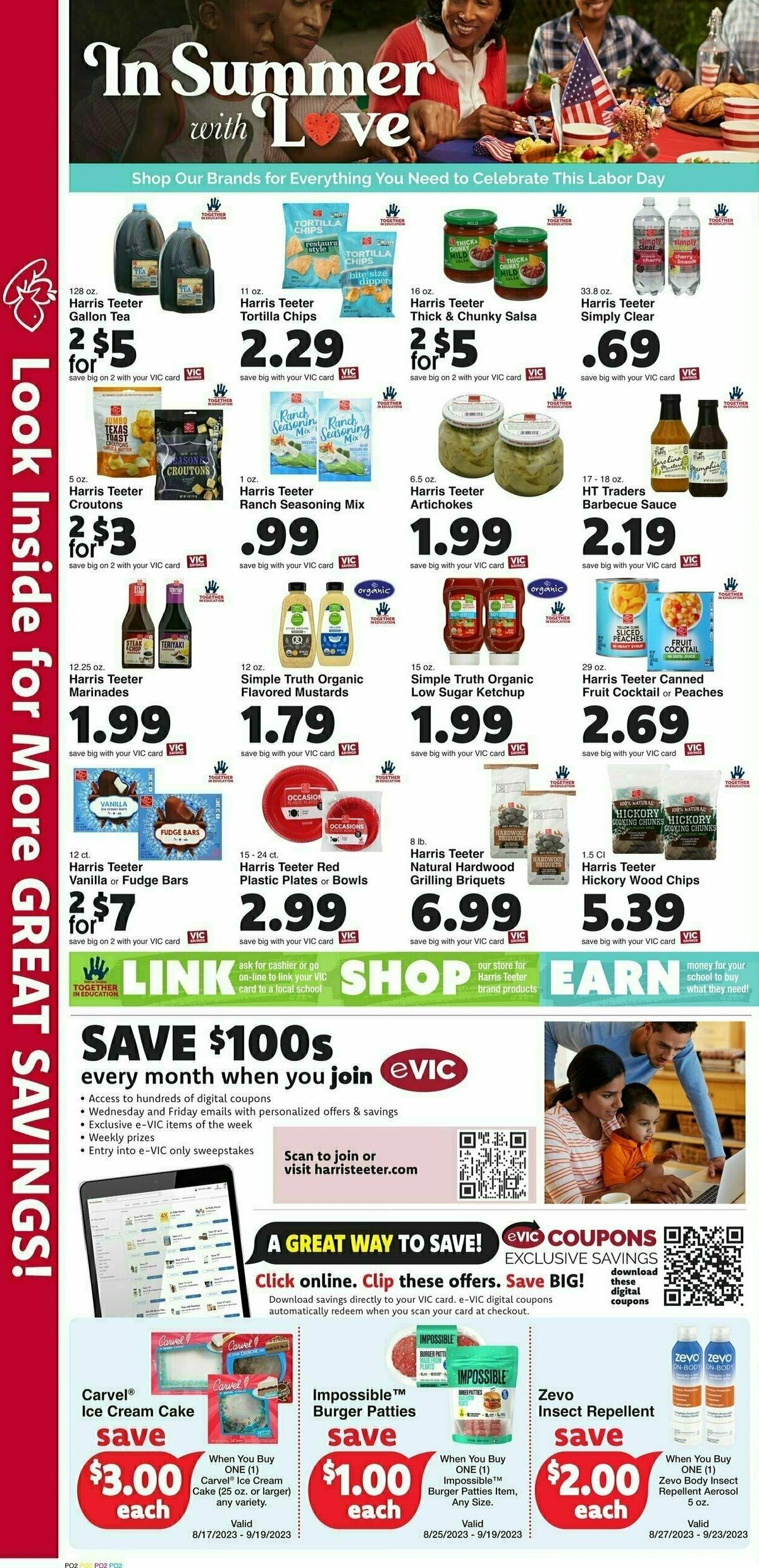 Harris Teeter Weekly Ad from August 30