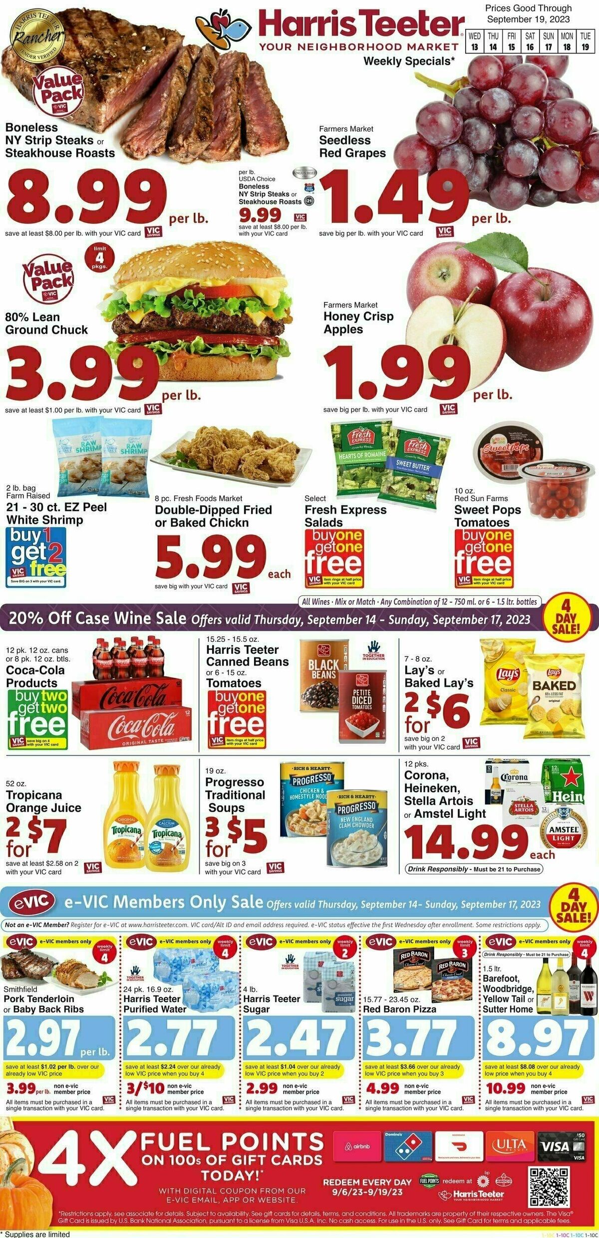 Harris Teeter Weekly Ad from September 13