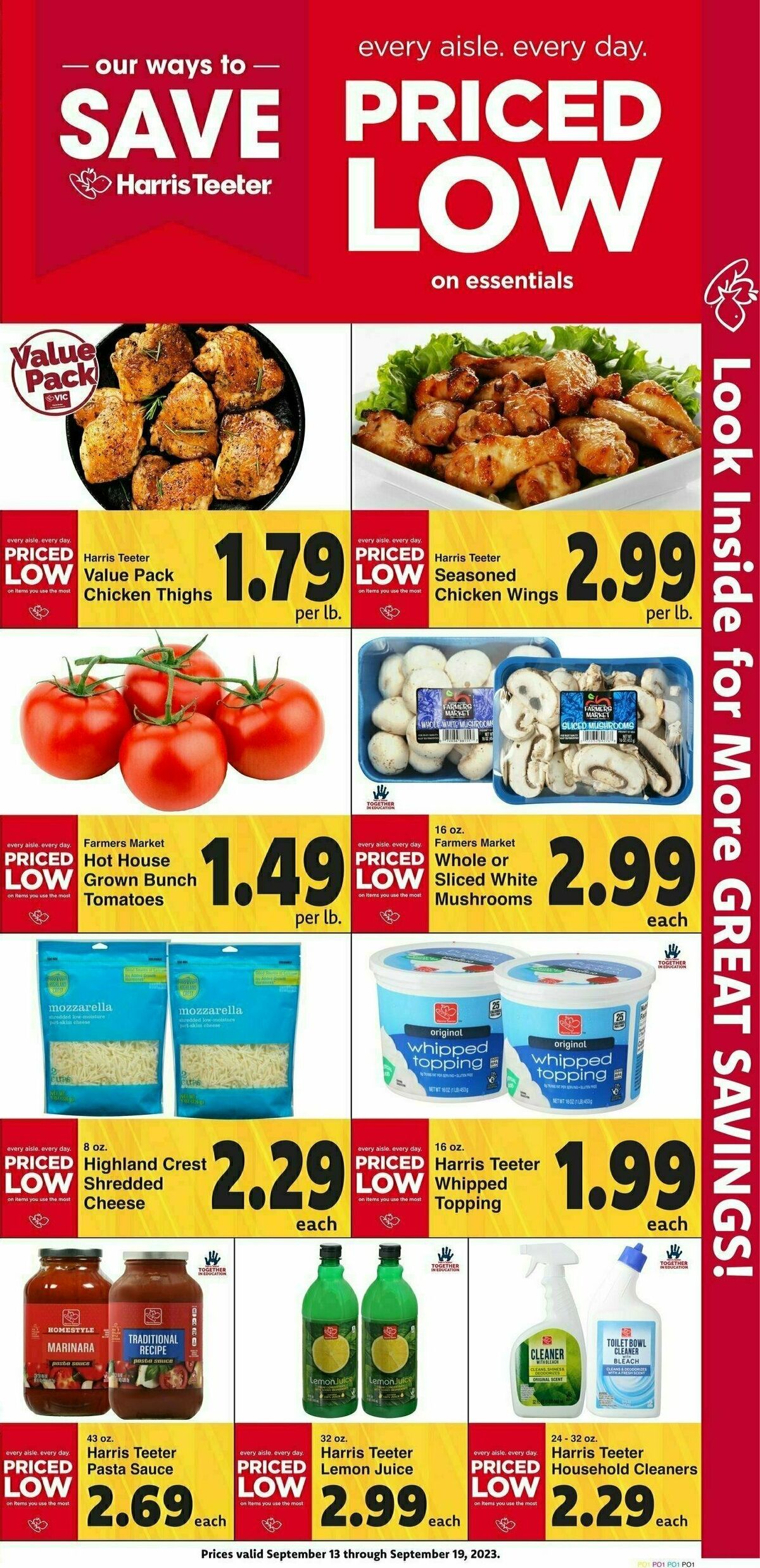 Harris Teeter Weekly Ad from September 13