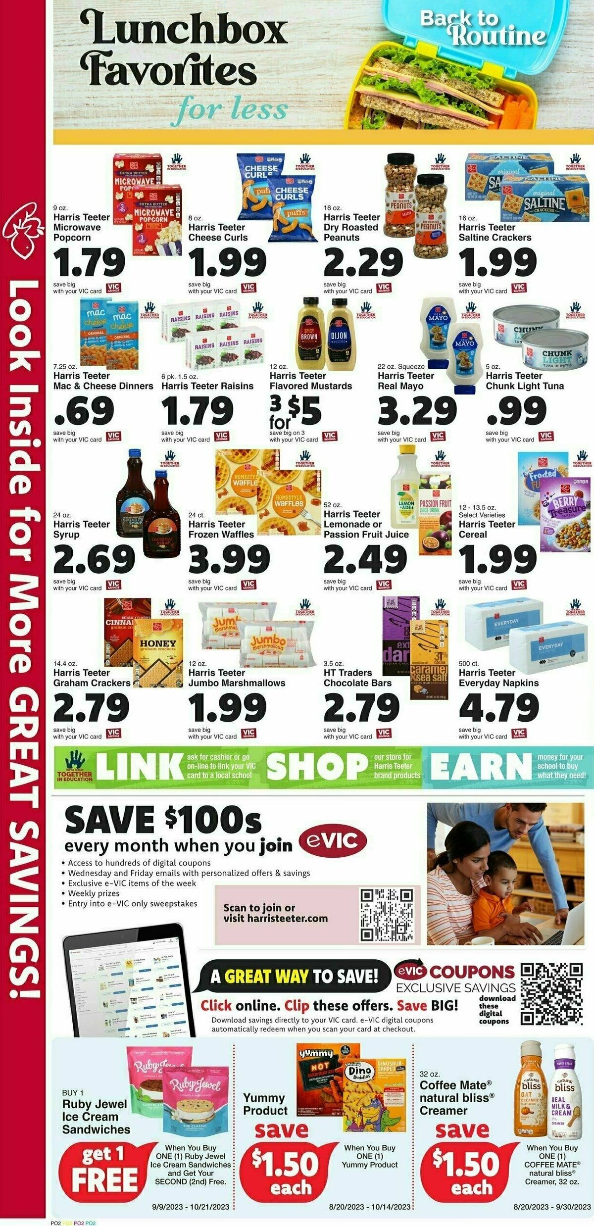 Harris Teeter Weekly Ad from September 13