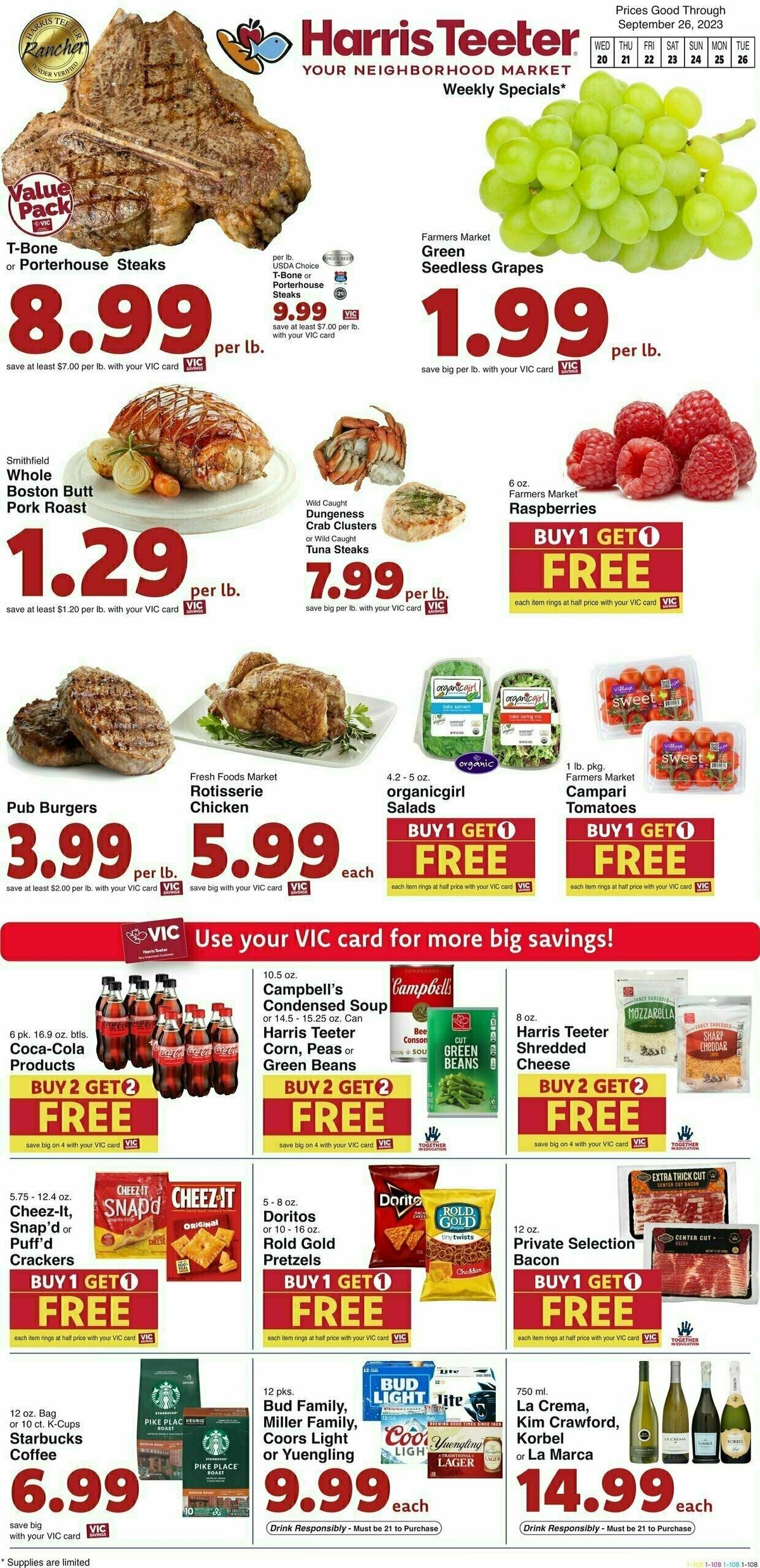 Harris Teeter Weekly Ad from September 20