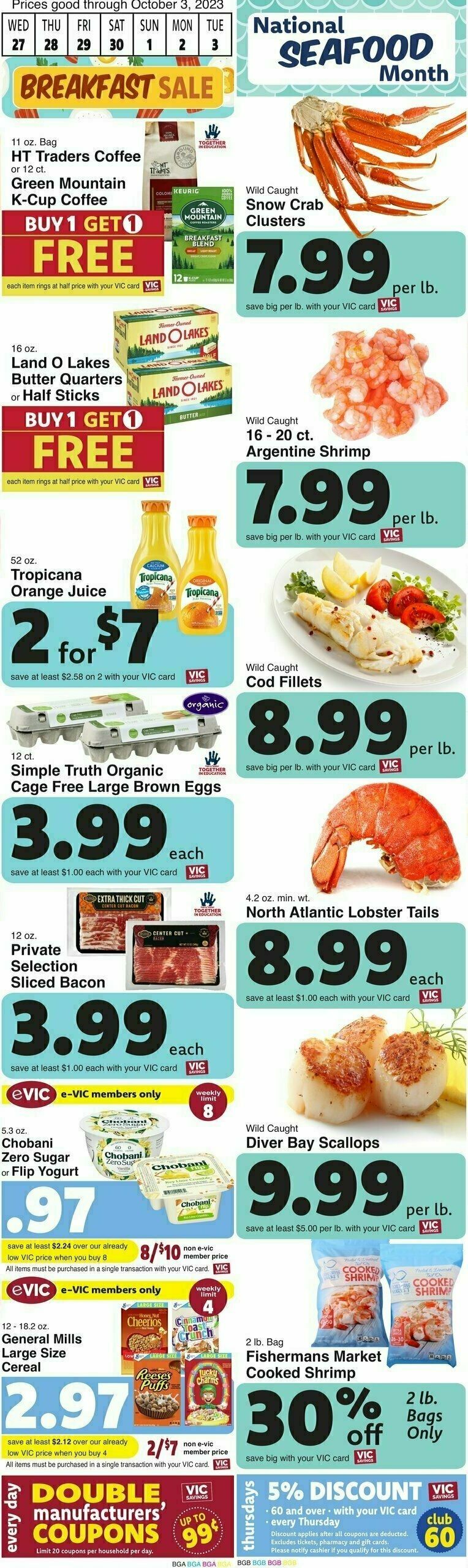 Harris Teeter Weekly Ad from September 27