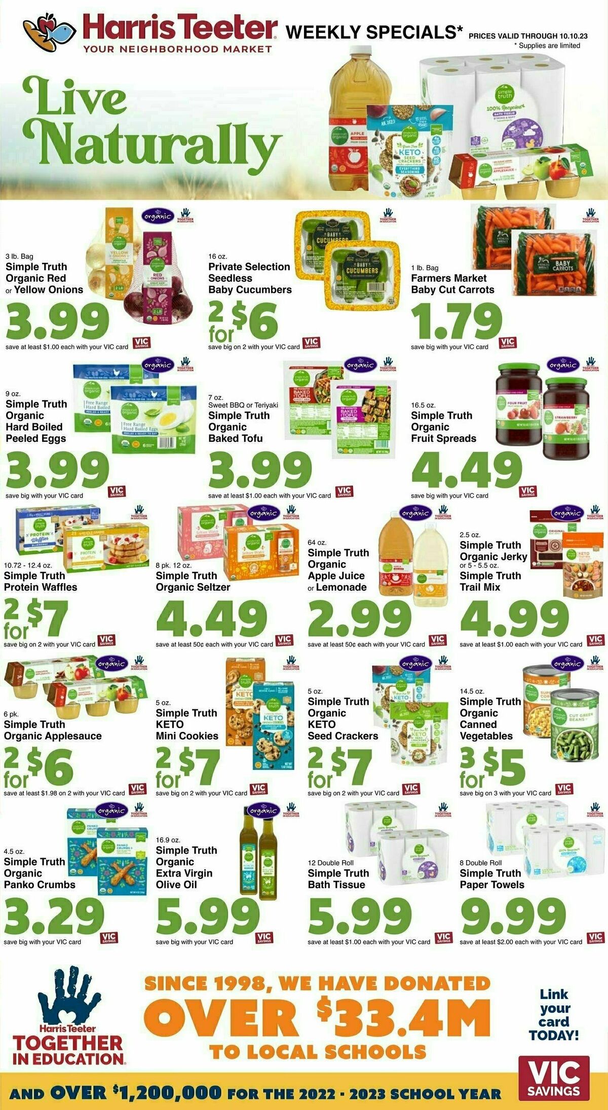 Harris Teeter Weekly Ad from October 4