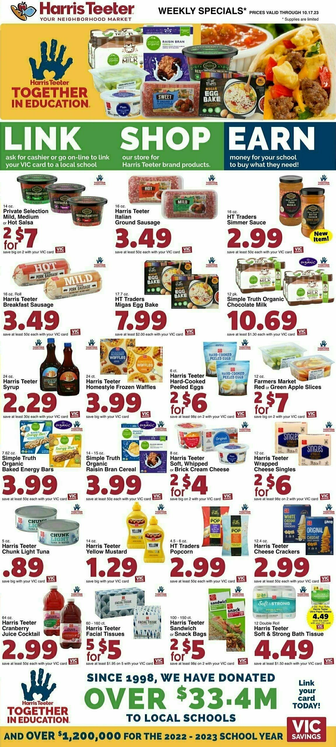Harris Teeter Weekly Ad from October 11