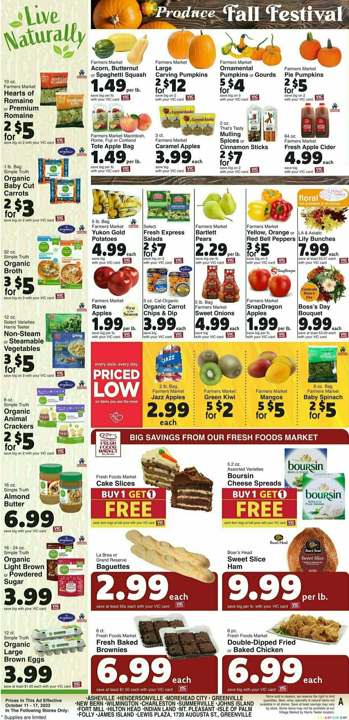 Harris Teeter Weekly Ad from October 11